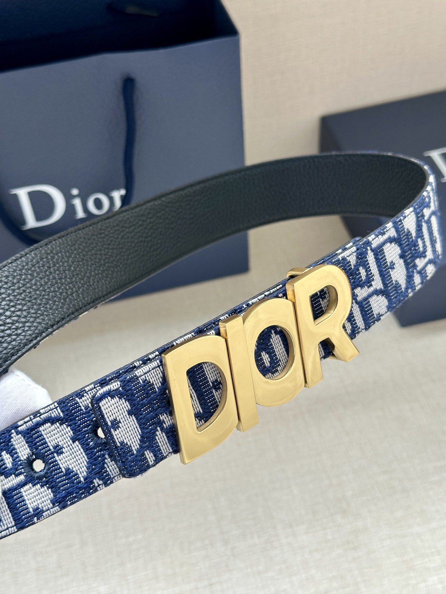 Basic Belt Cow Leather Gray M-l