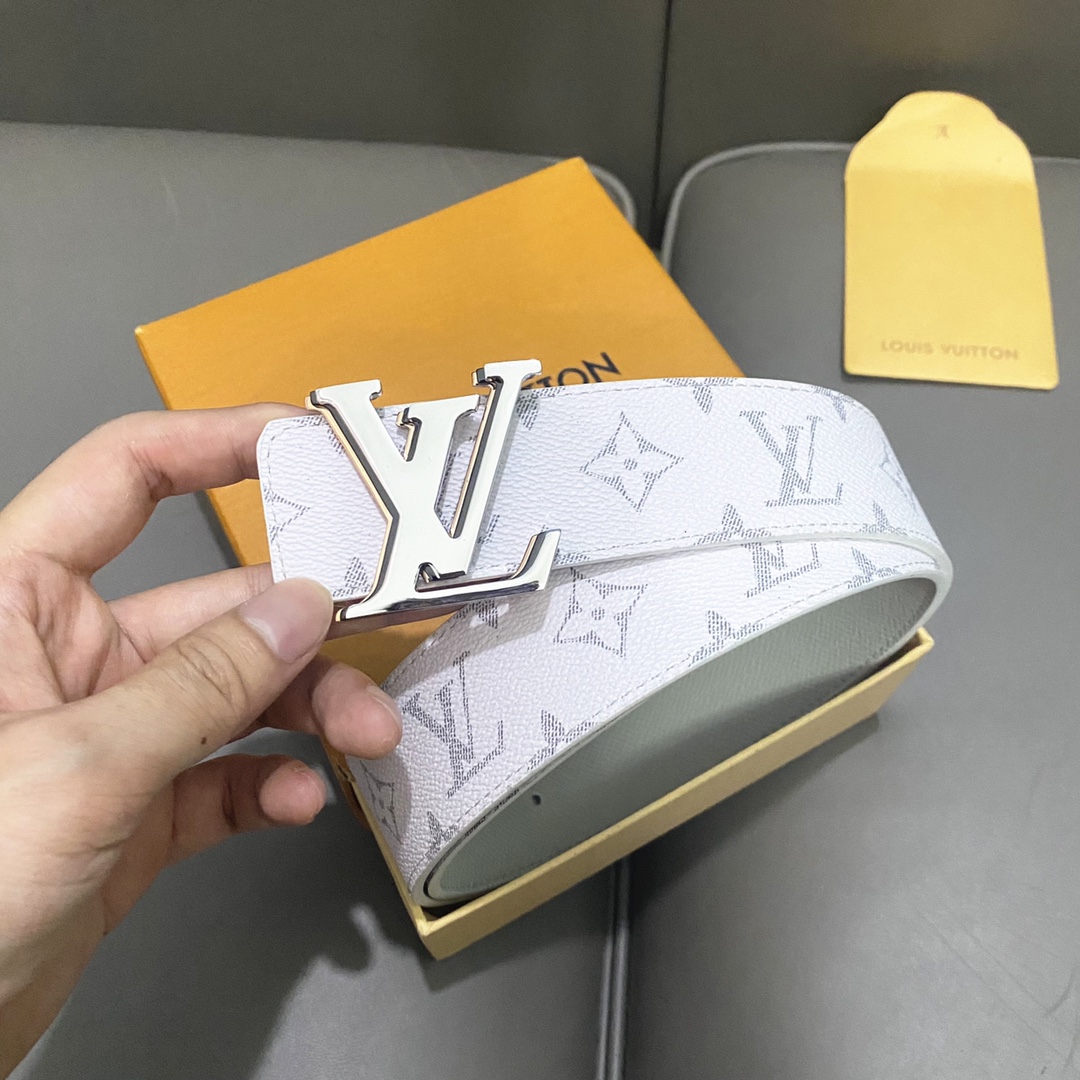 Louis Vuitton Male Basic Belt Cow Leather 40mm-s-l