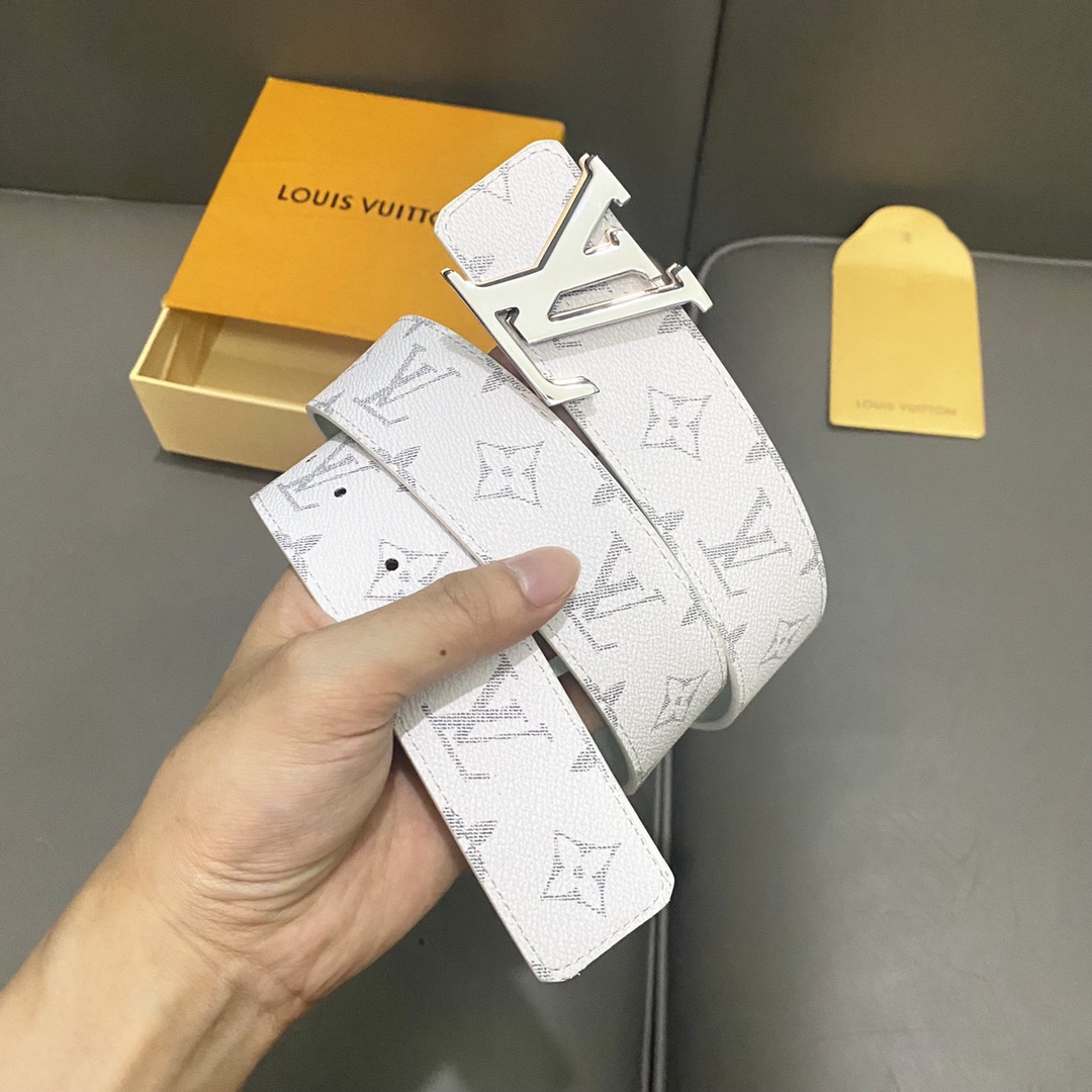 Louis Vuitton Male Basic Belt Cow Leather 40mm-s-l