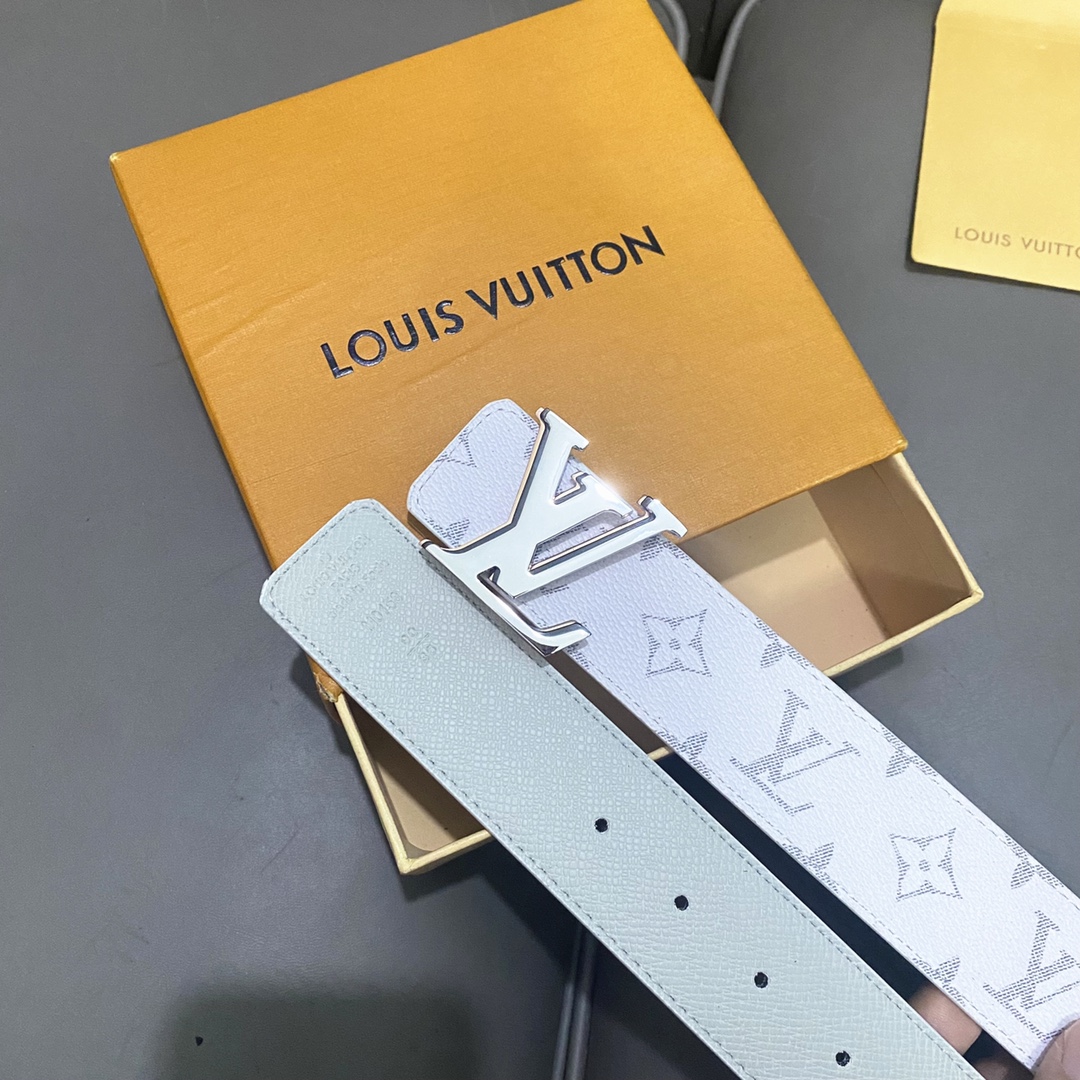 Louis Vuitton Male Basic Belt Cow Leather 40mm-s-l