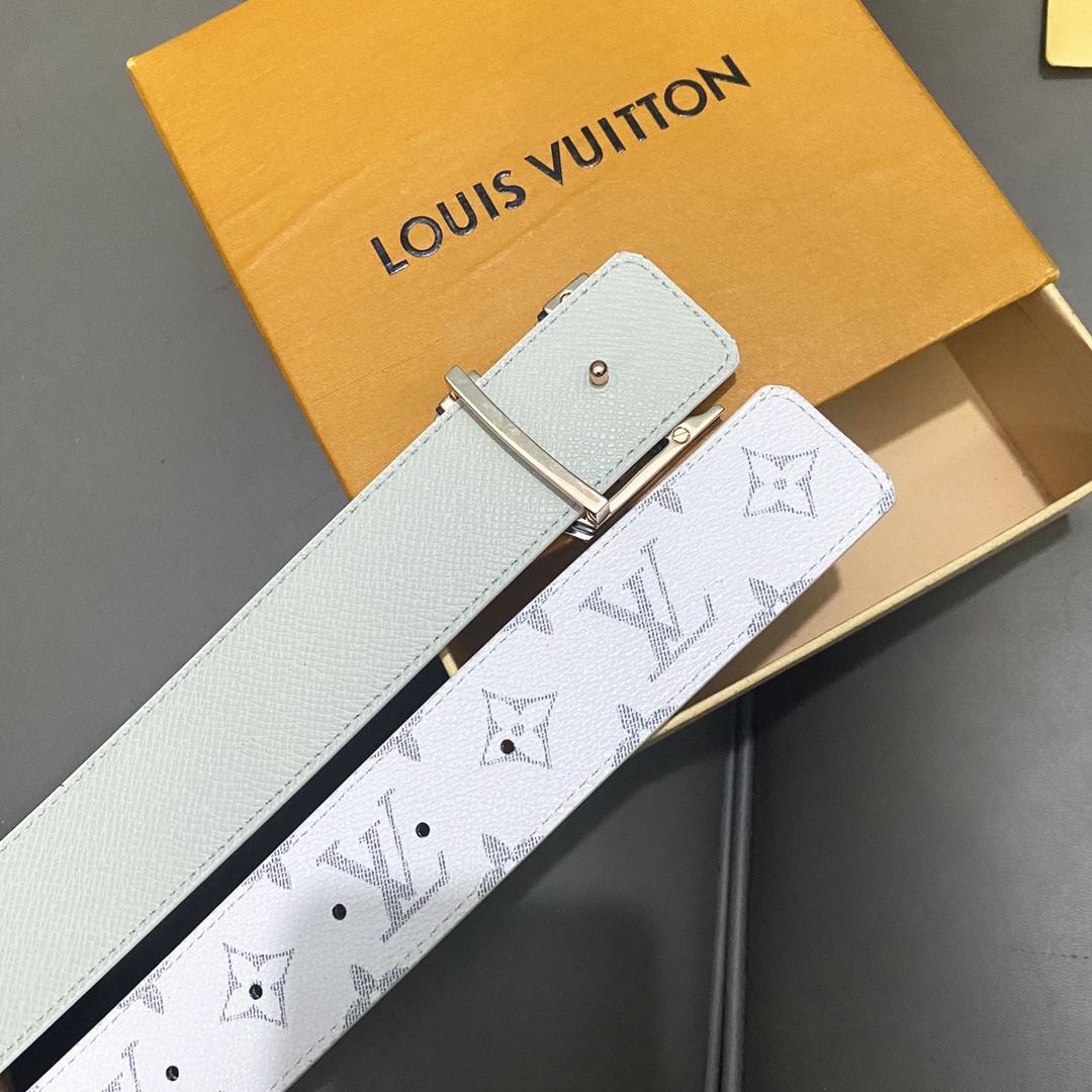 Louis Vuitton Male Basic Belt Cow Leather 40mm-s-l