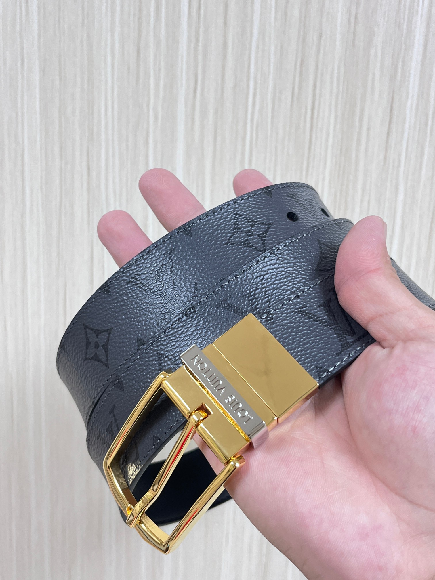 Basic Belt Cow Leather Gray