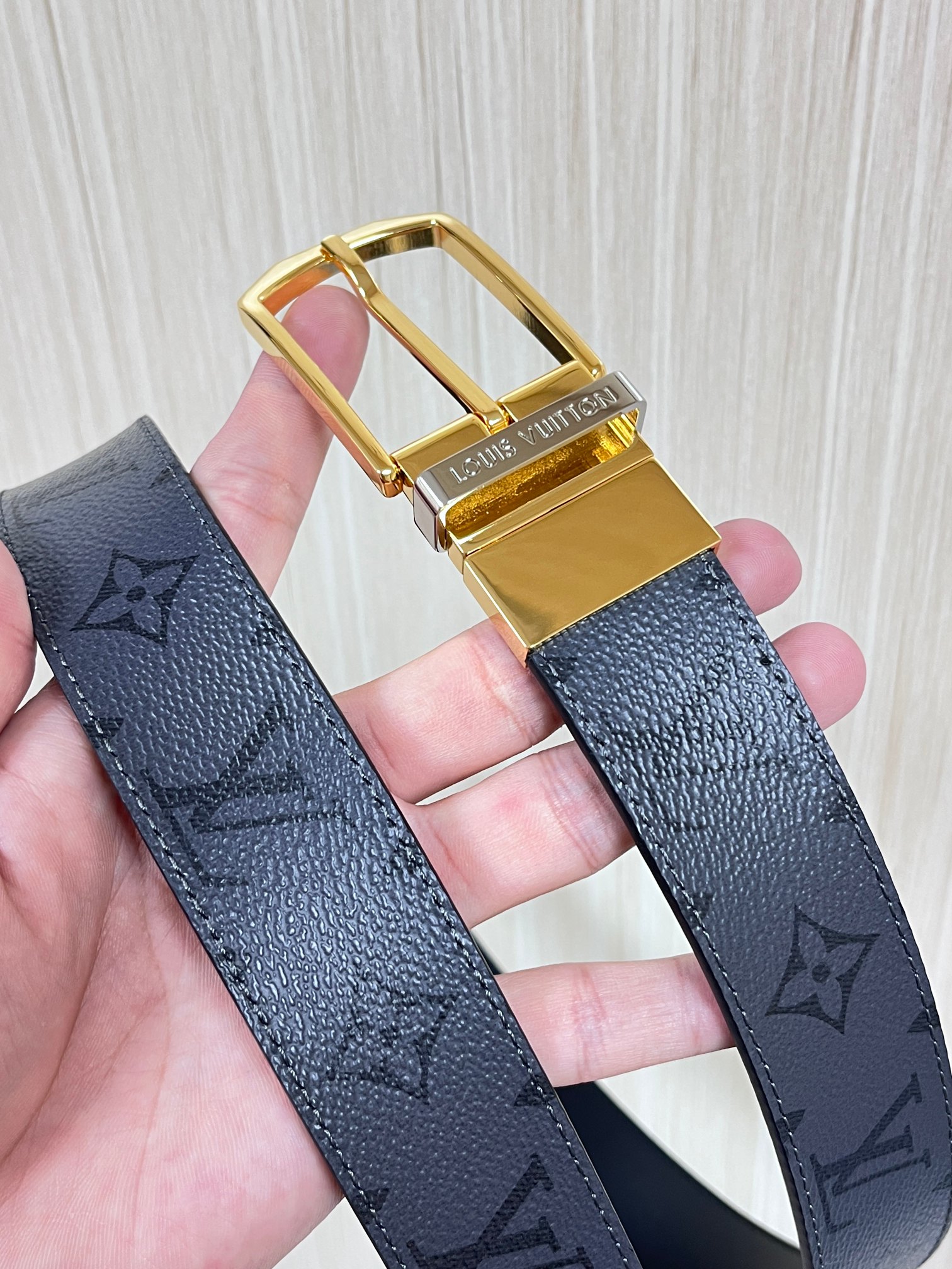 Basic Belt Cow Leather Gray