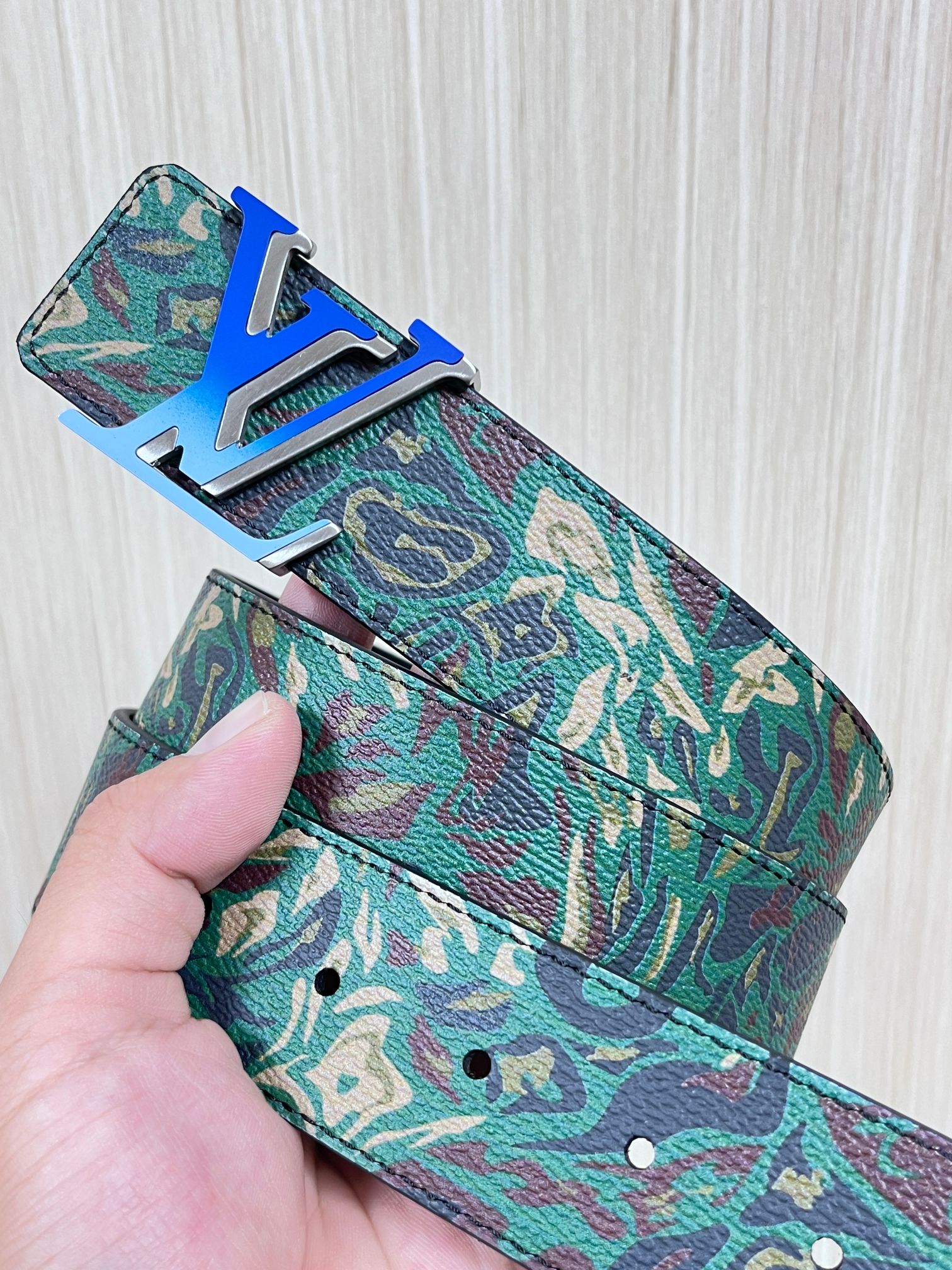 Basic Belt Cow Leather Blue