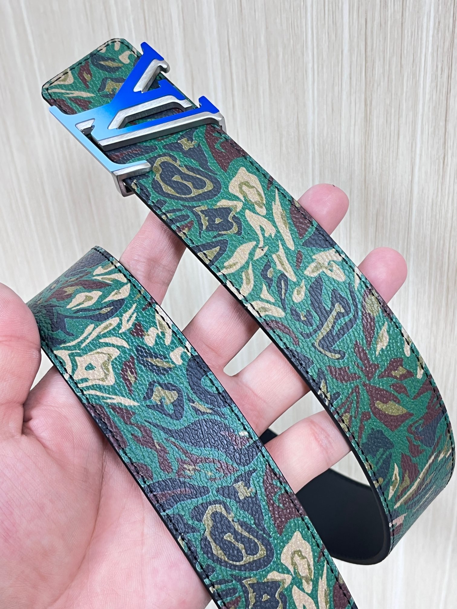 Basic Belt Cow Leather Blue