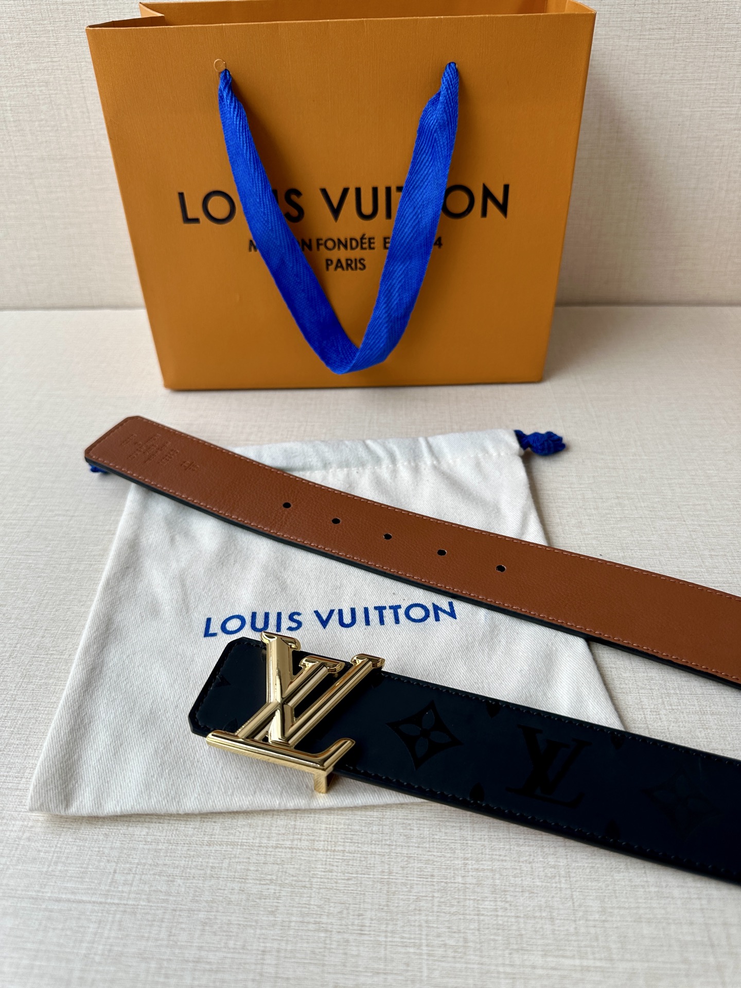 Louis Vuitton Leather Belt S-m-l