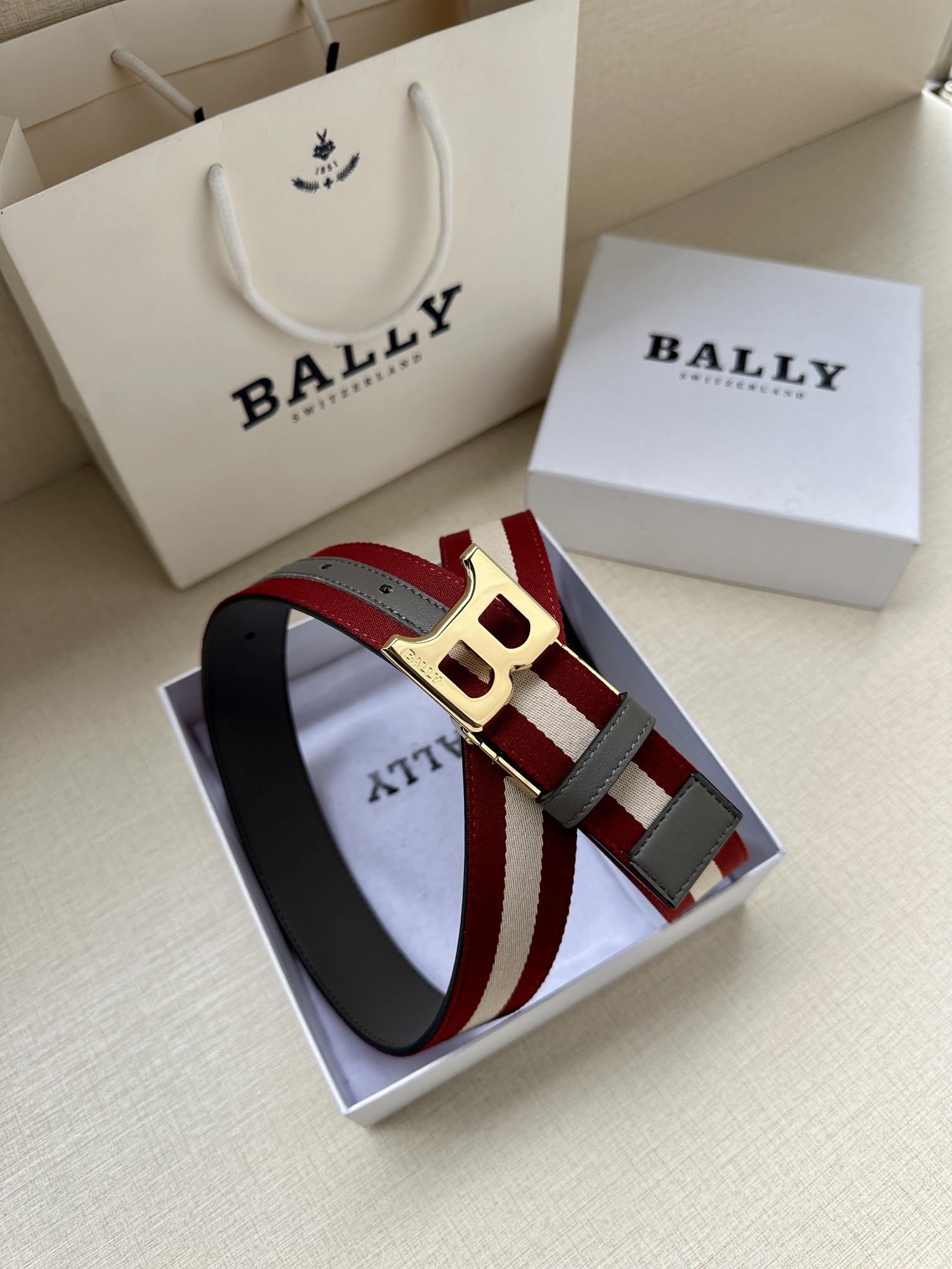 Bally Basic Belt Cow Leather L