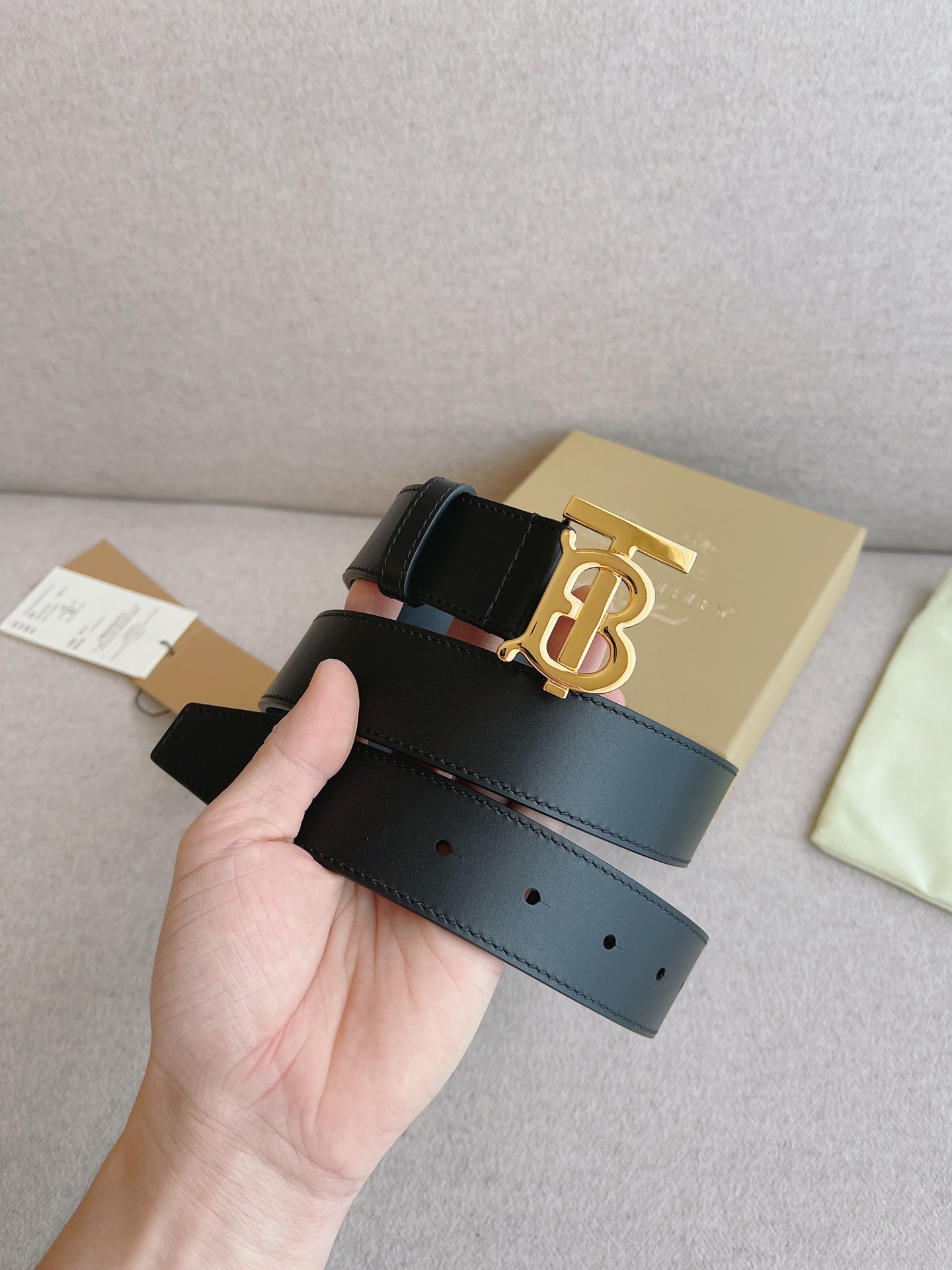 Burberry Leather Belt 35mm