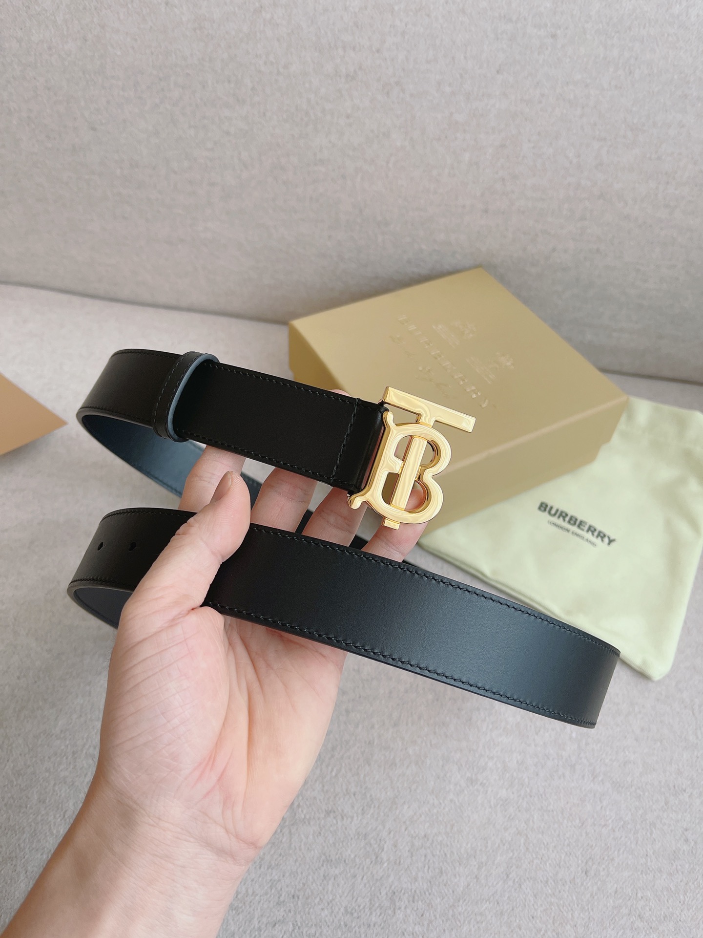 Burberry Leather Belt 35mm