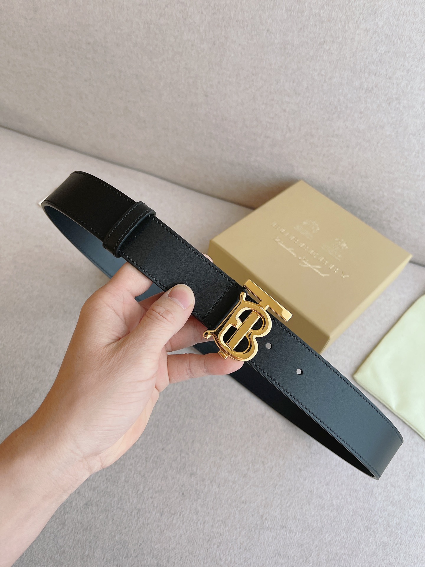 Burberry Leather Belt 35mm