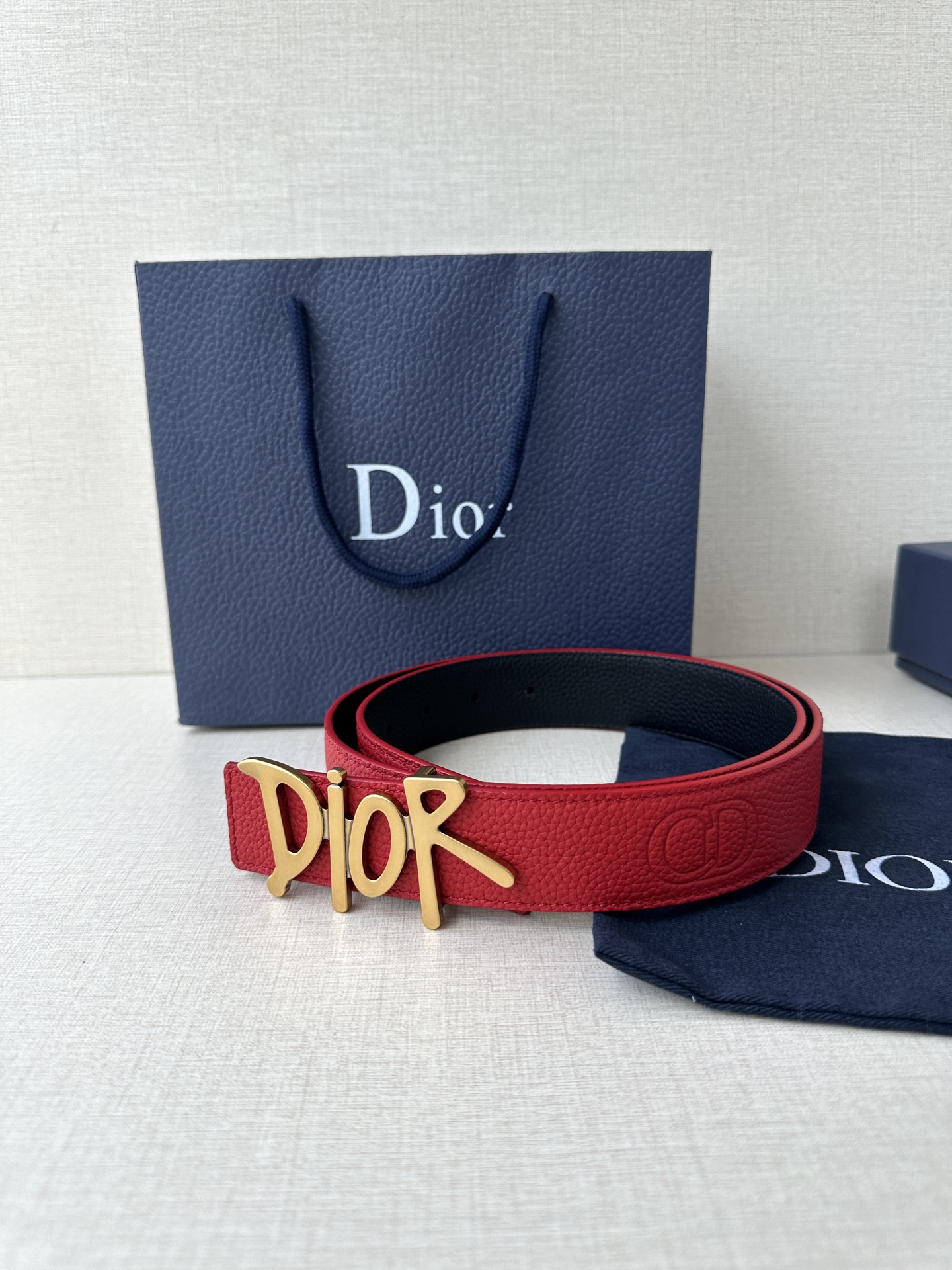 Dior Basic Belt Cow Leather Black