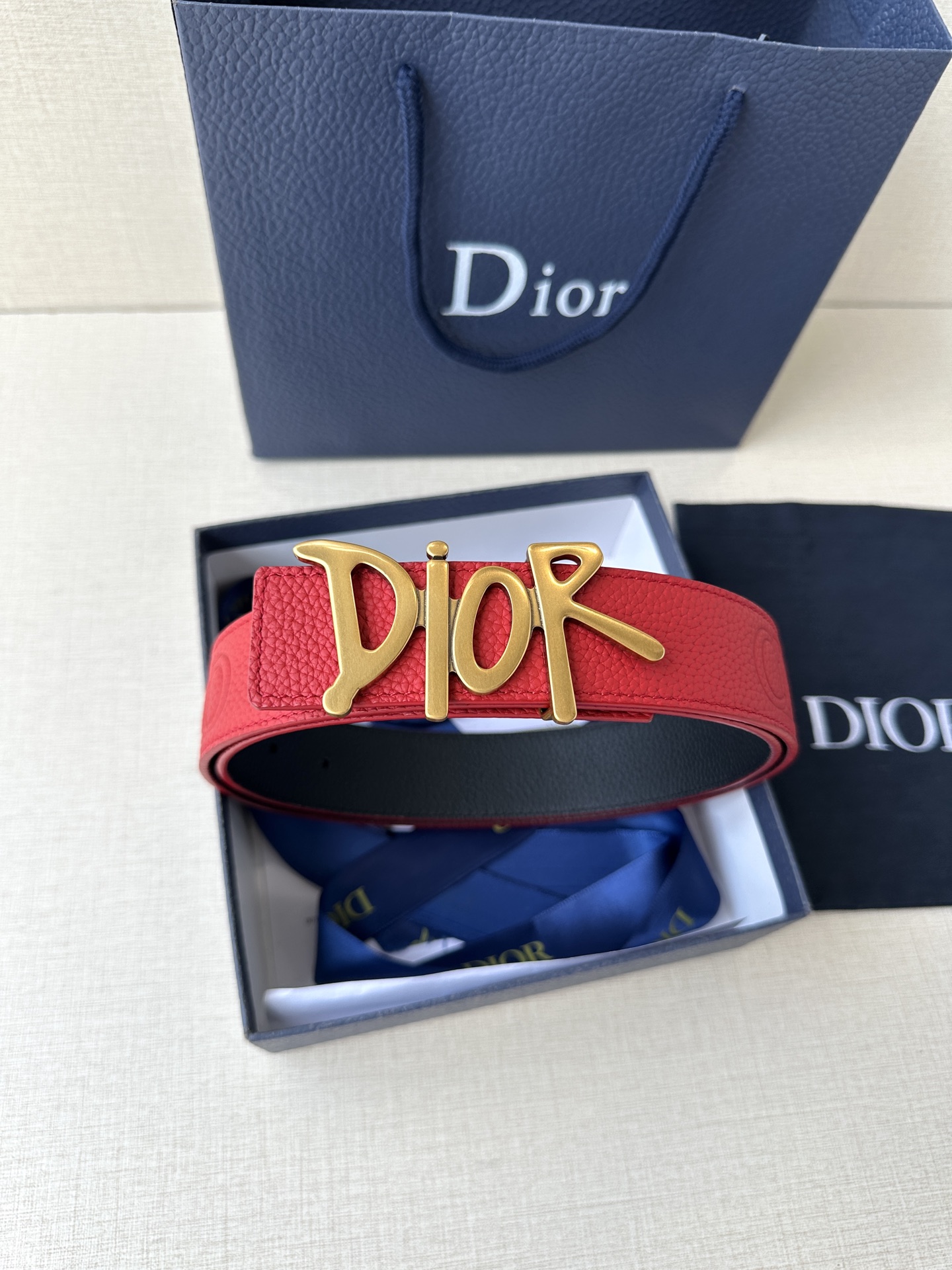 Dior Basic Belt Cow Leather Black