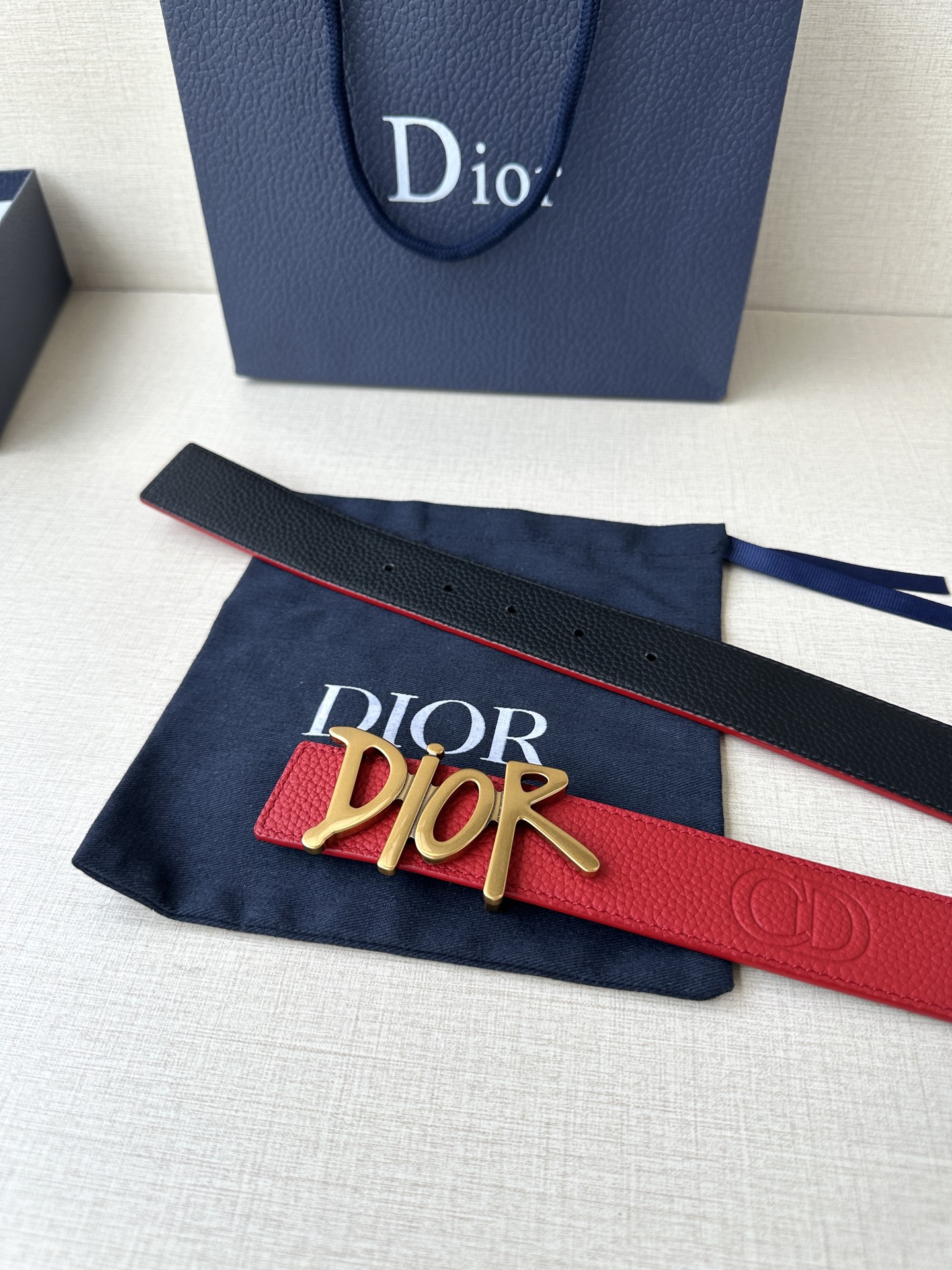 Dior Basic Belt Cow Leather Black