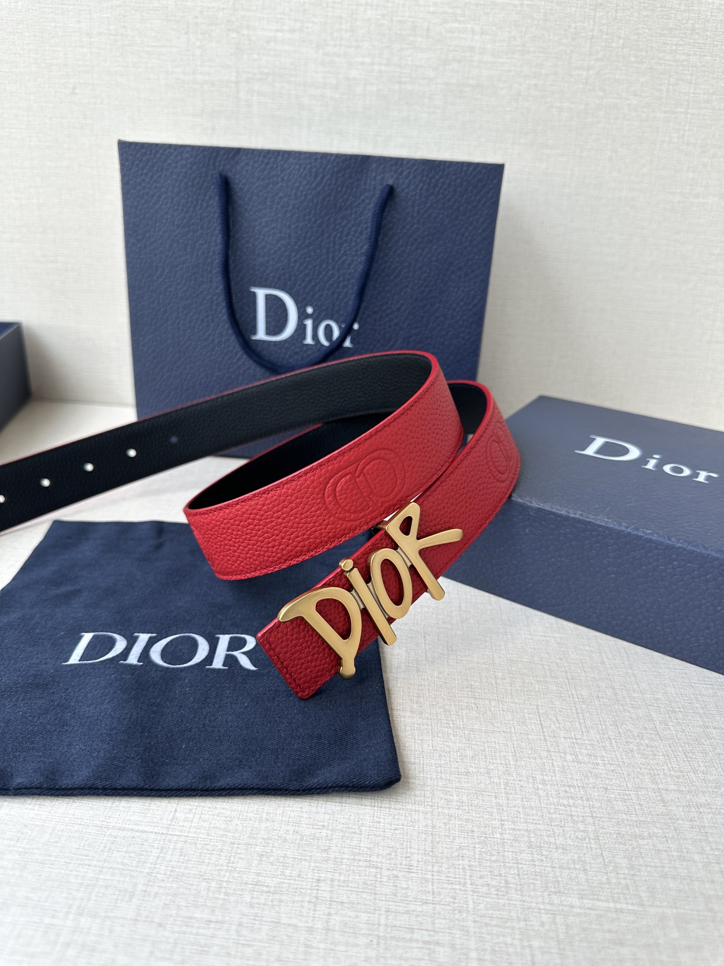 Dior Basic Belt Cow Leather Black
