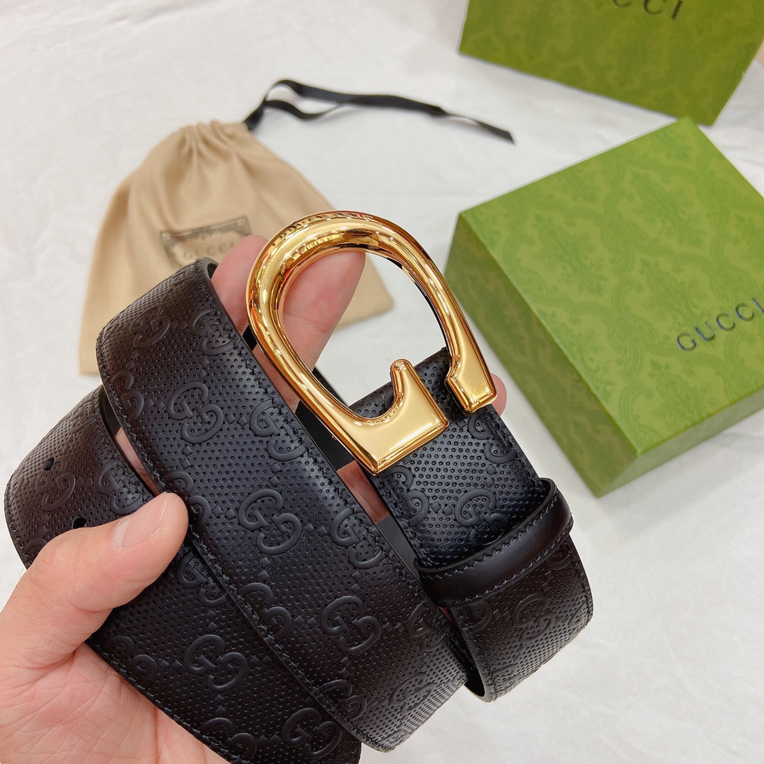 Gucci Basic Belt Top Grain Leather M