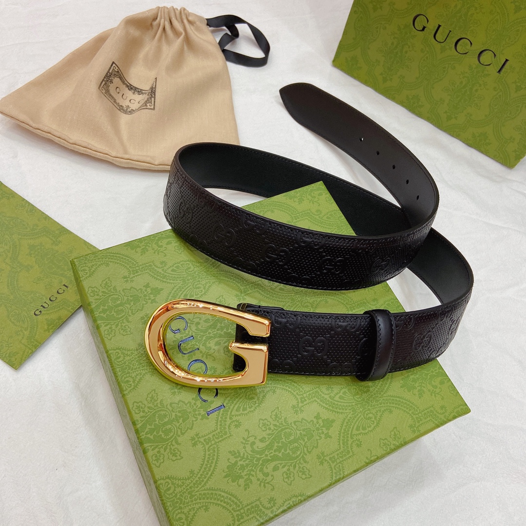 Gucci Basic Belt Top Grain Leather M