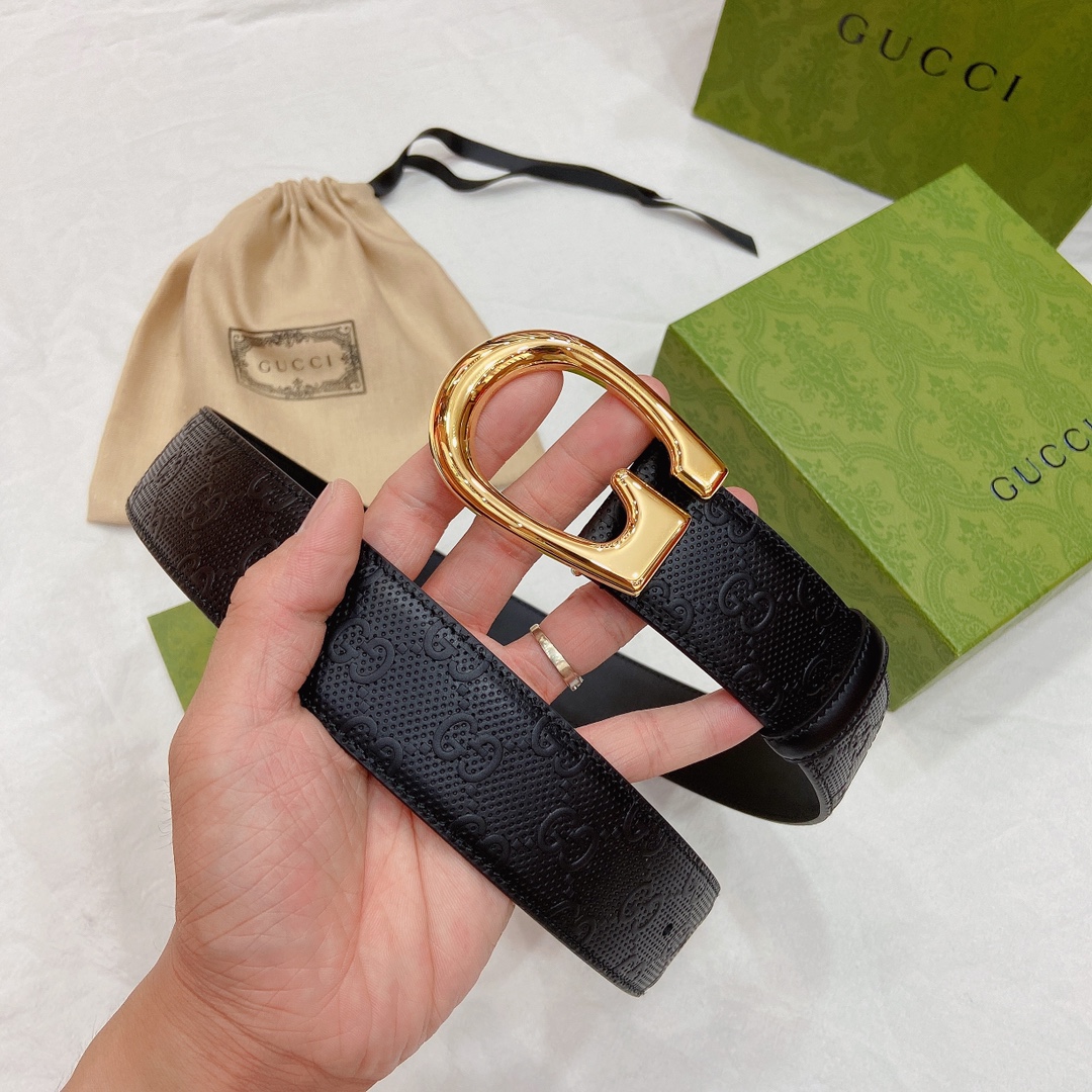 Gucci Basic Belt Top Grain Leather M