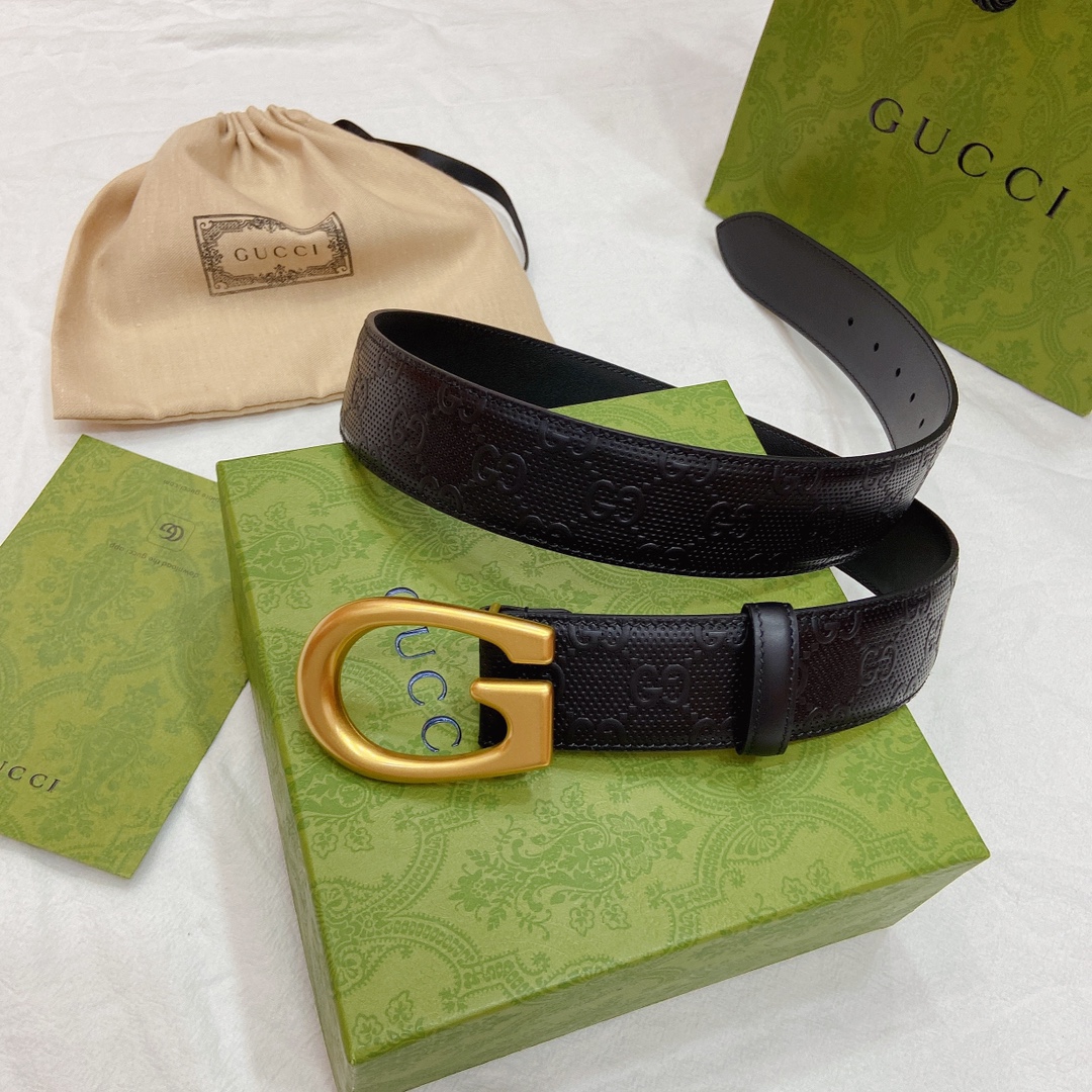 Gucci Basic Belt Top Grain Leather M