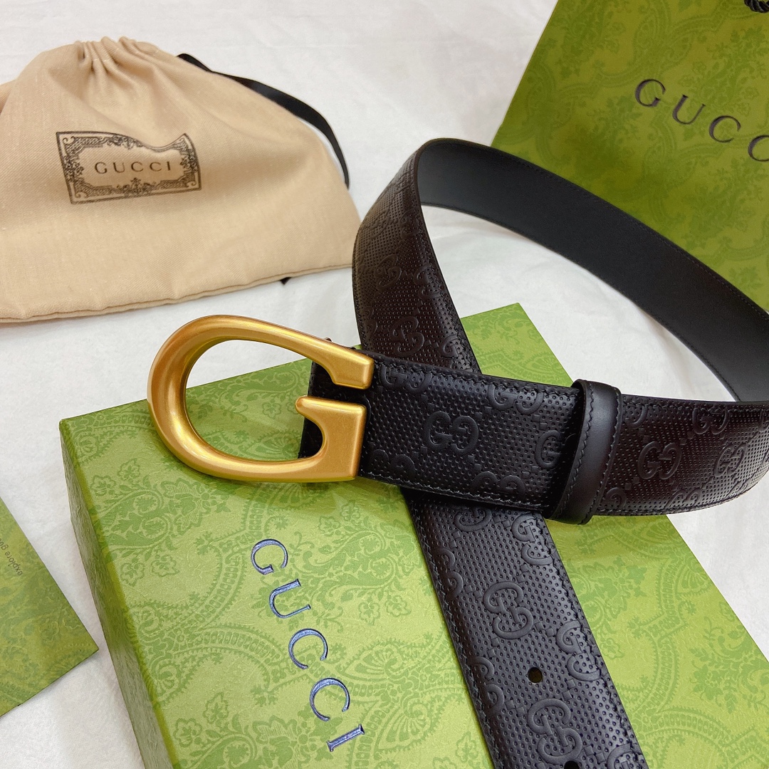 Gucci Basic Belt Top Grain Leather M