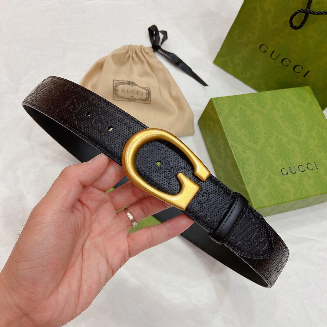 Gucci Basic Belt Top Grain Leather M