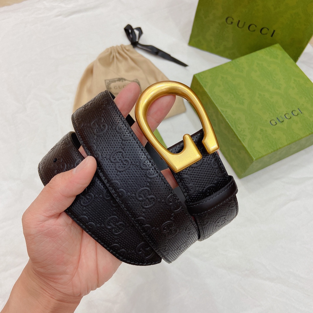 Gucci Basic Belt Top Grain Leather M