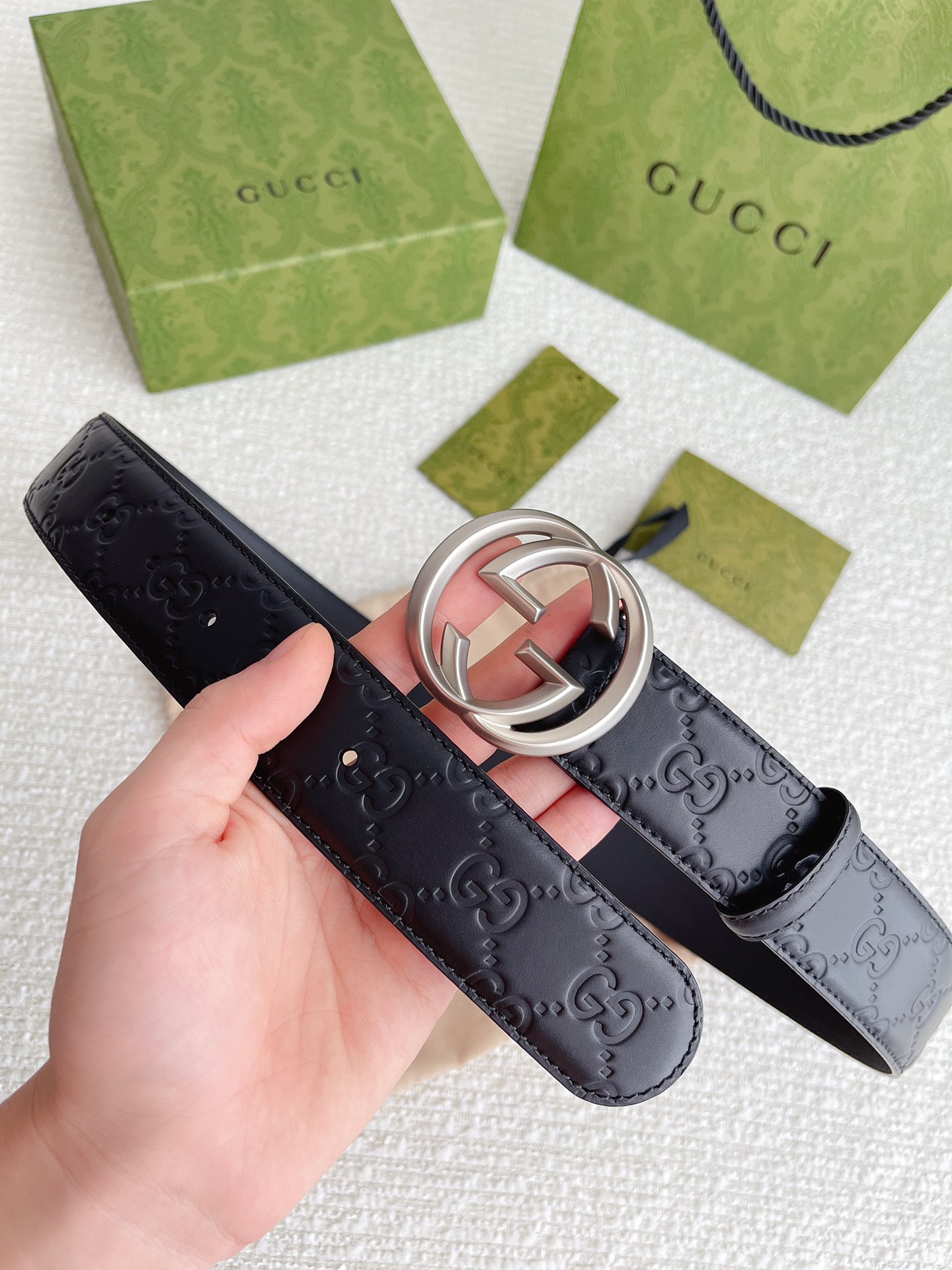Gucci Basic Belt Cow Leather M