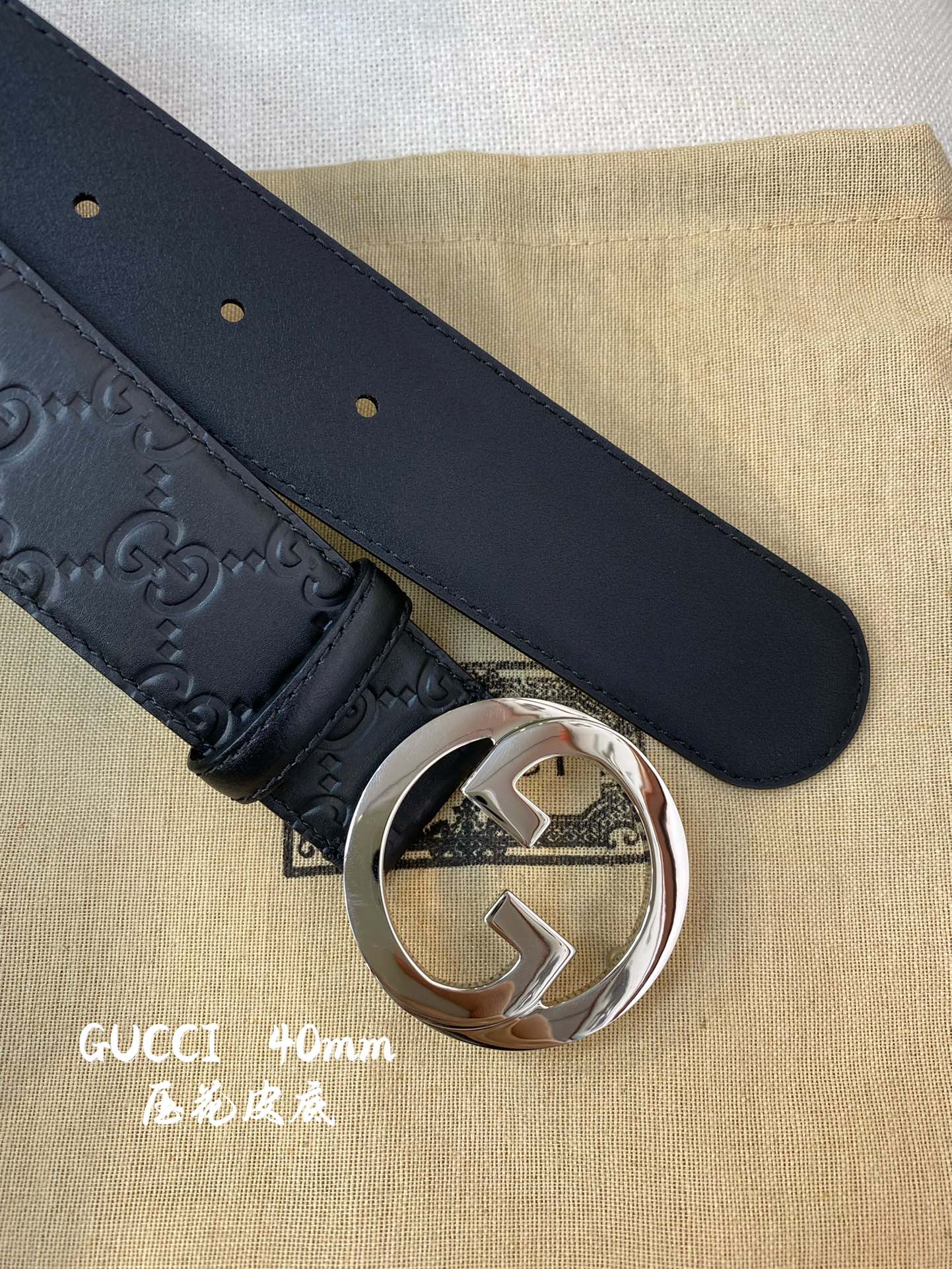 Gucci Basic Belt Cow Leather M