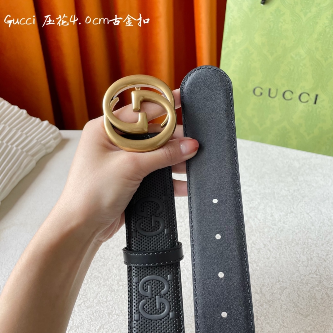 Gucci Basic Belt Cow Leather M