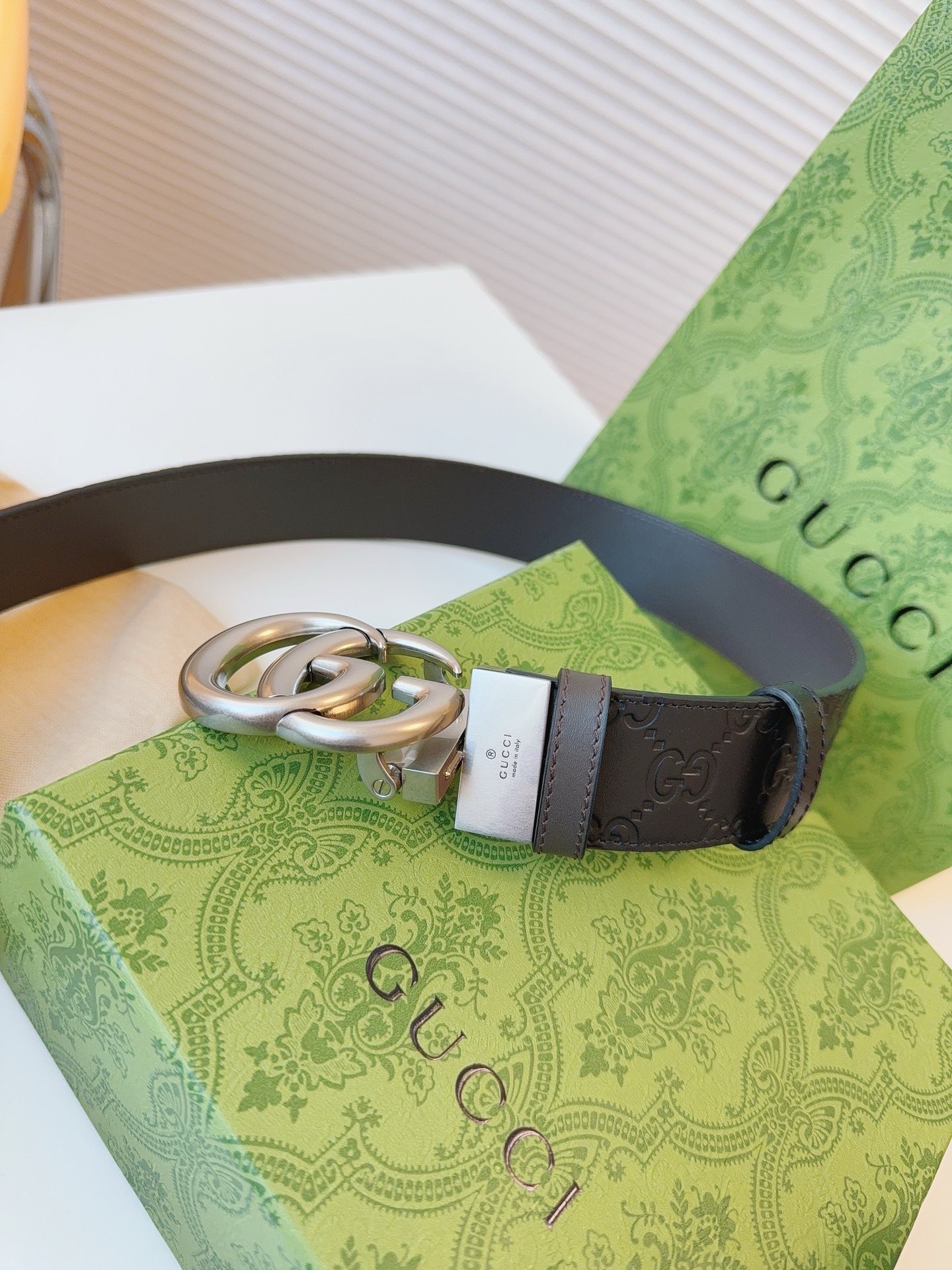 Gucci Basic Belt Cow Leather S-m
