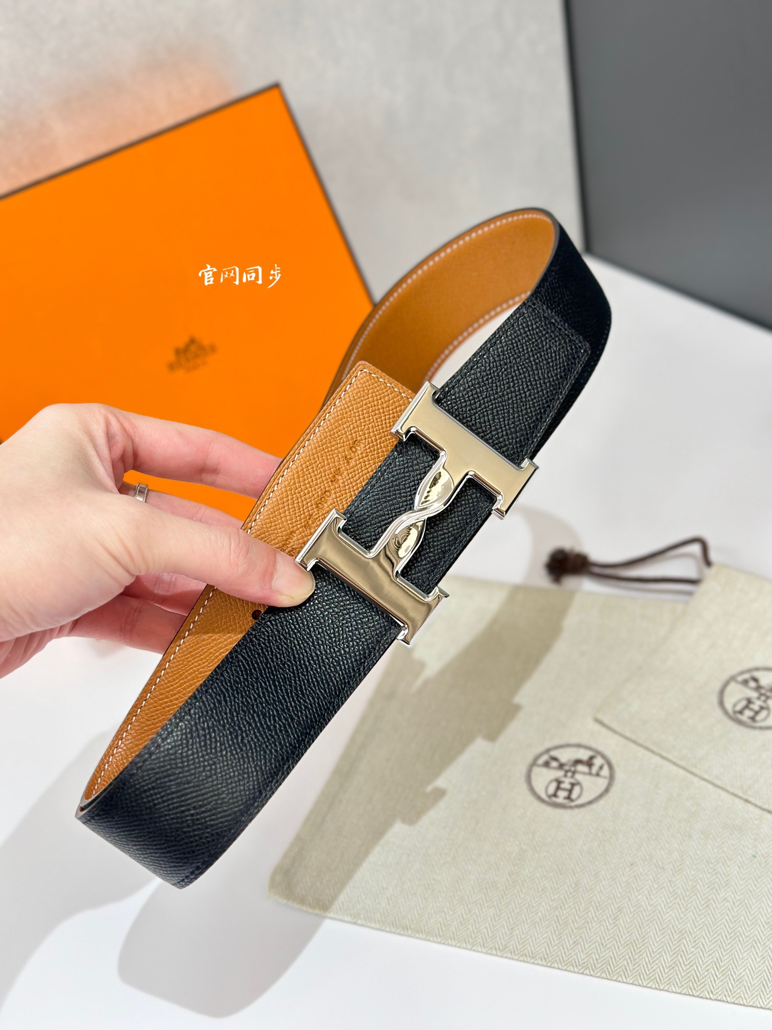 Hermès Basic Belt Cow Leather 38mm-s-l
