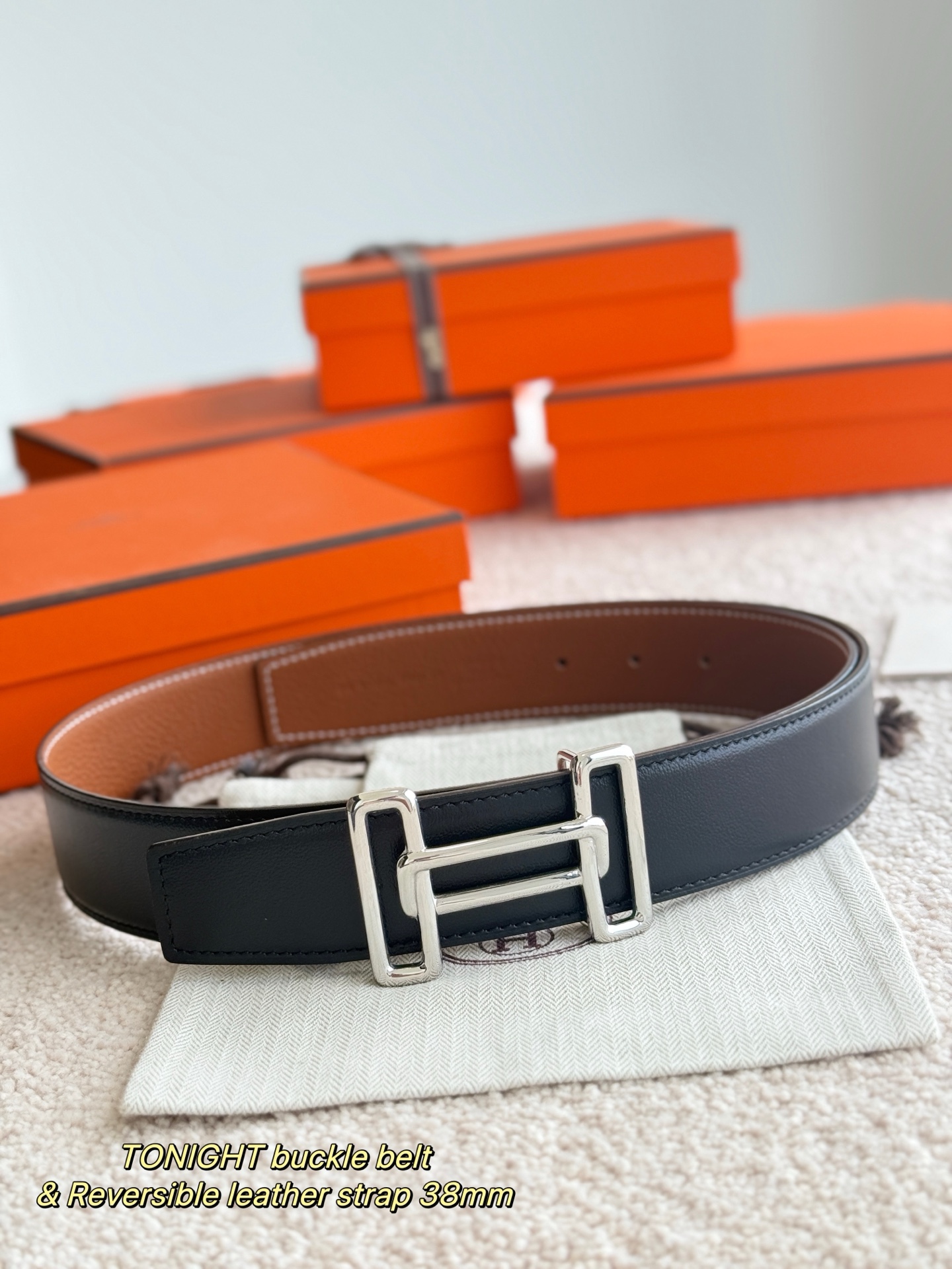 Hermès Male Basic Belt 38mm-s-m