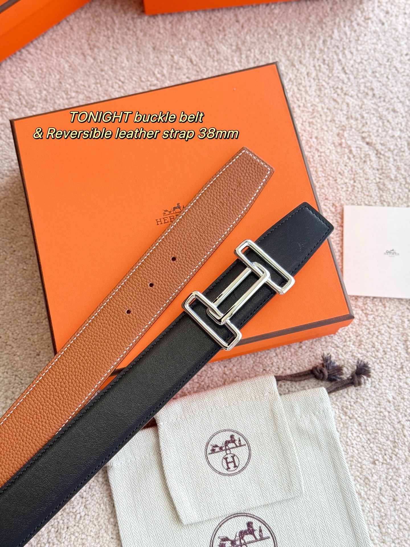 Hermès Male Basic Belt 38mm-s-m