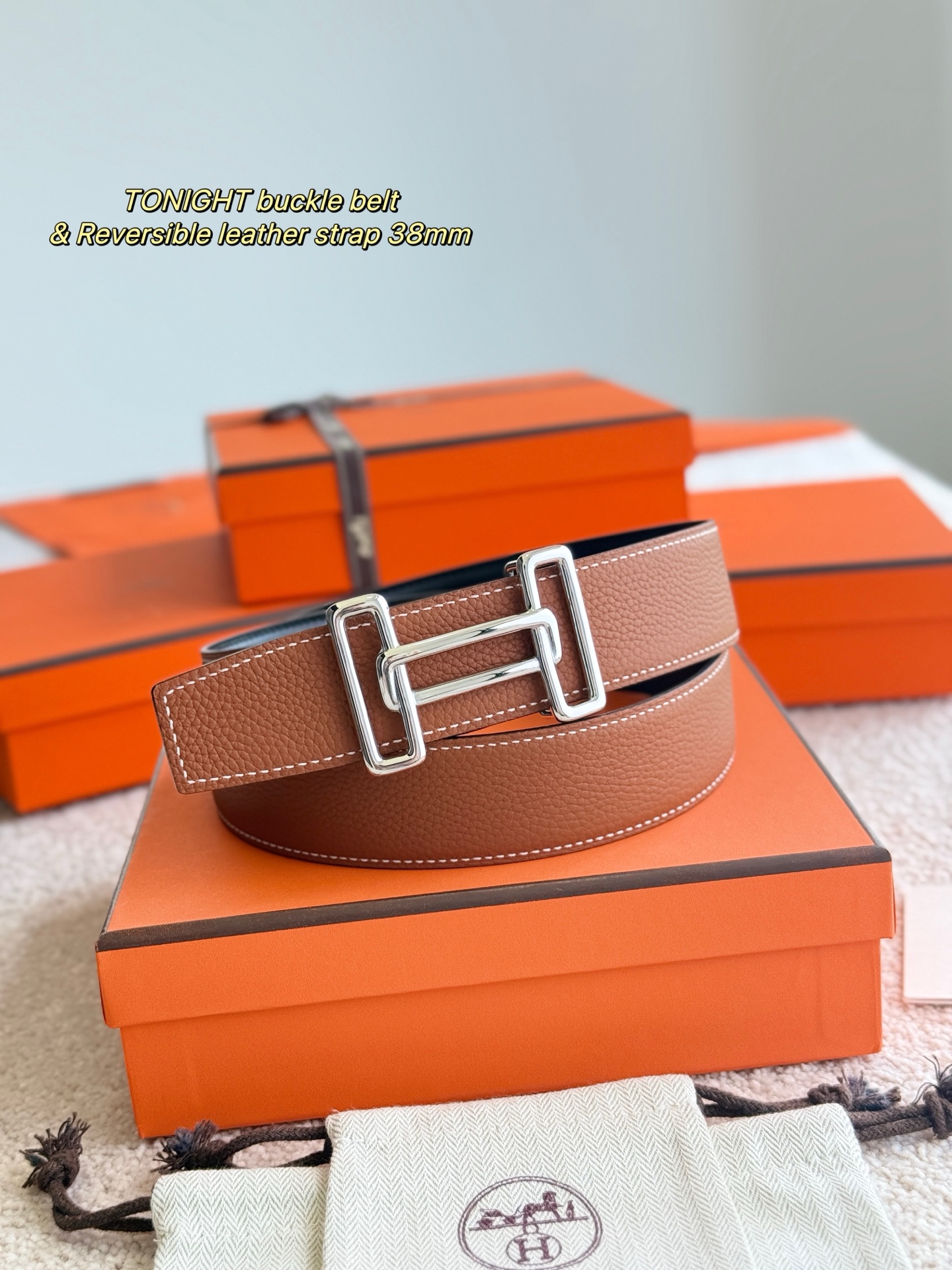 Hermès Male Basic Belt 38mm-s-m