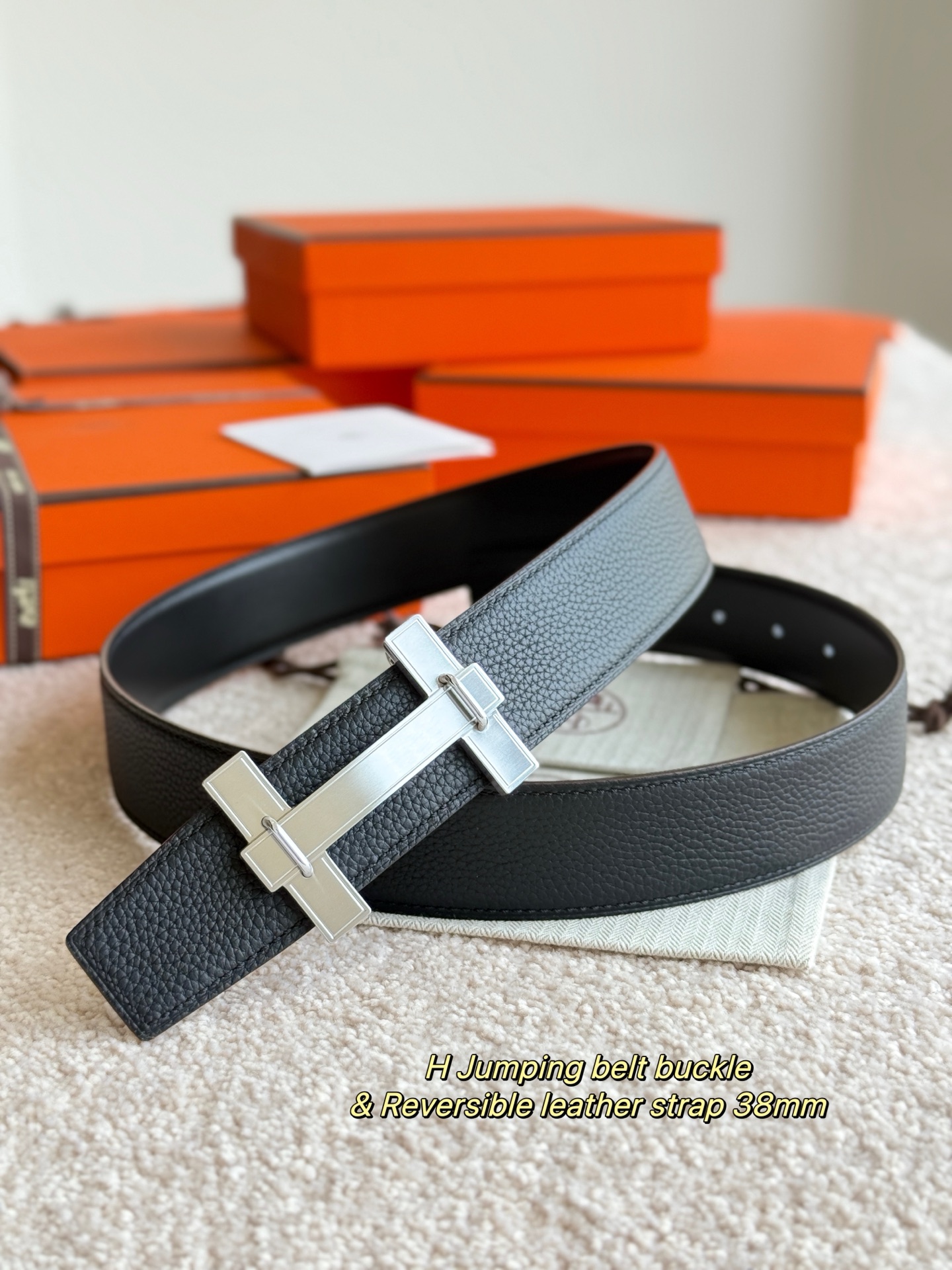 Hermès Male Basic Belt 38mm-s-m