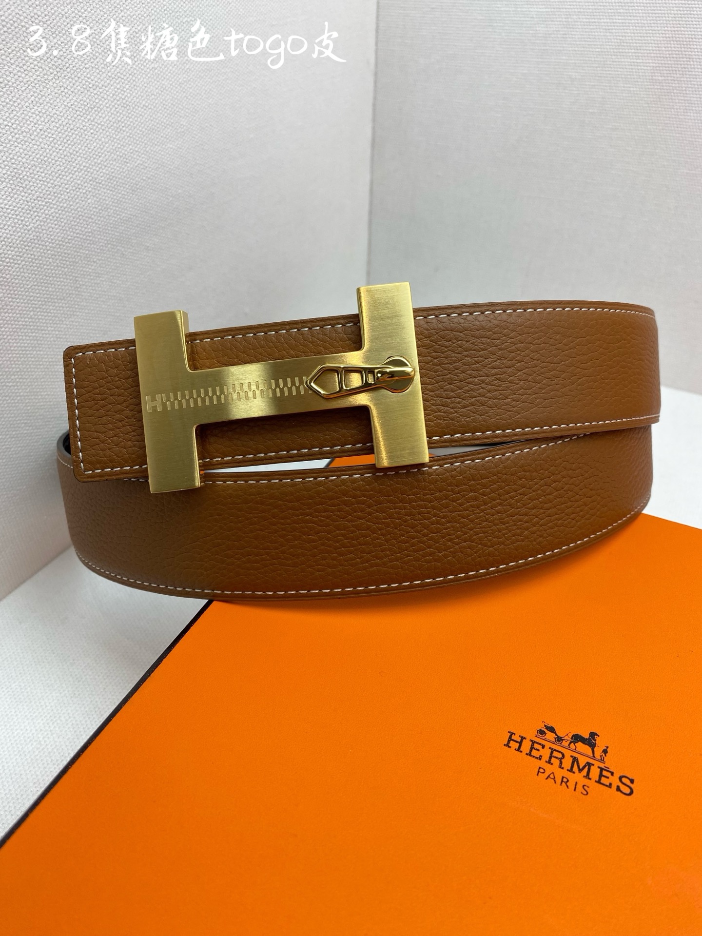 Hermès Basic Belt Cow Leather 38mm-s-m-l