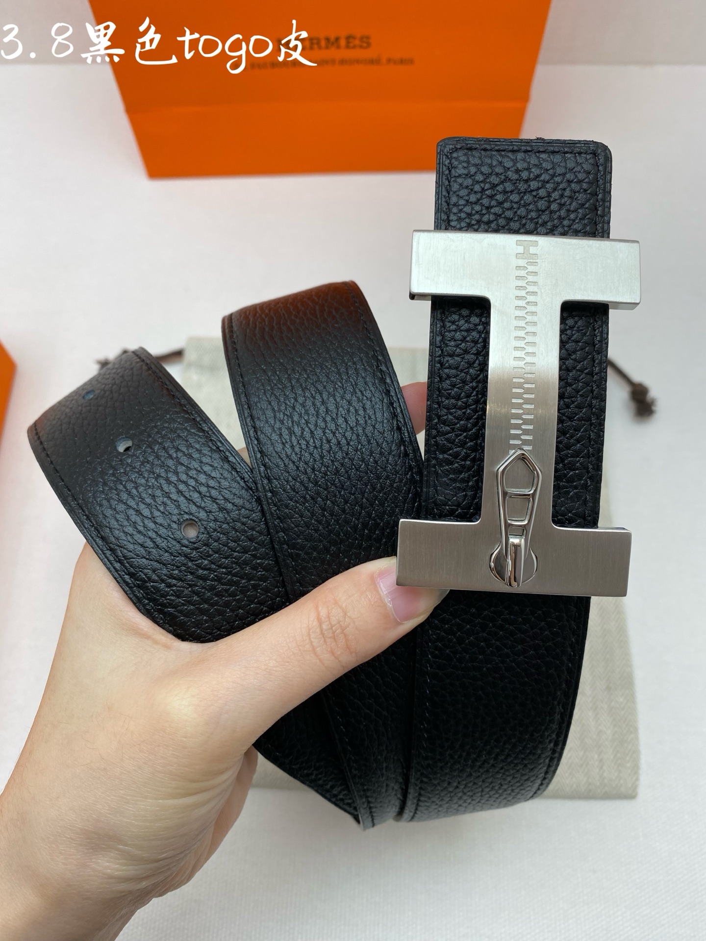 Hermès Basic Belt Cow Leather 38mm-s-m-l