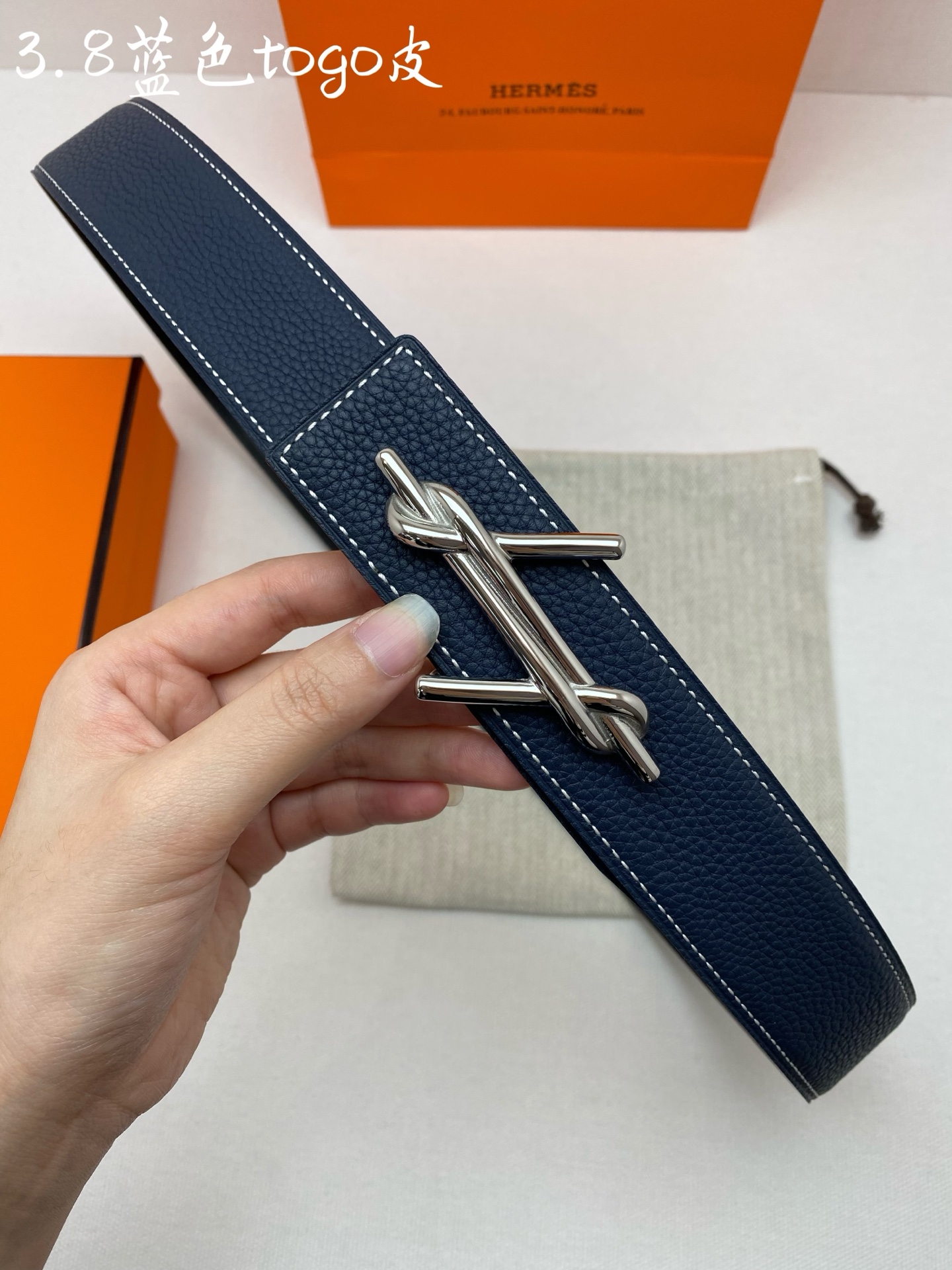 Hermès Basic Belt Cow Leather 38mm-s-m-l