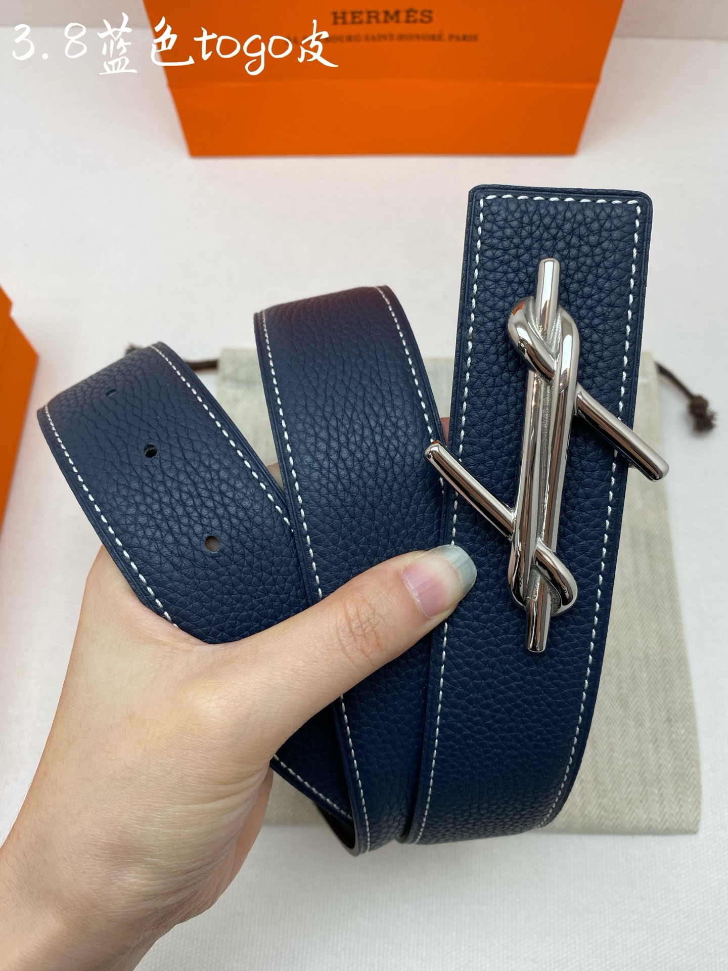 Hermès Basic Belt Cow Leather 38mm-s-m-l