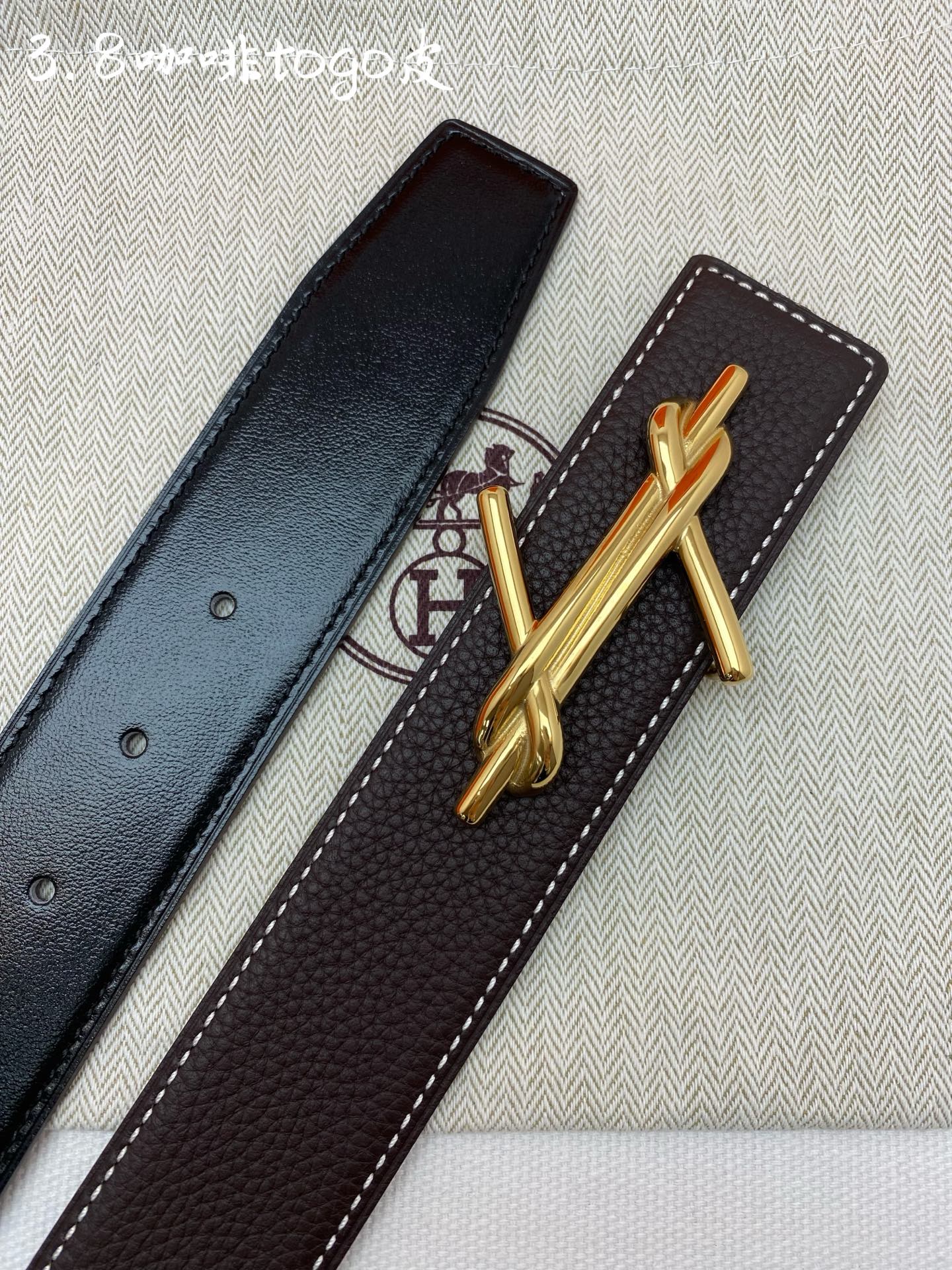 Hermès Basic Belt Cow Leather 38mm-s-m-l