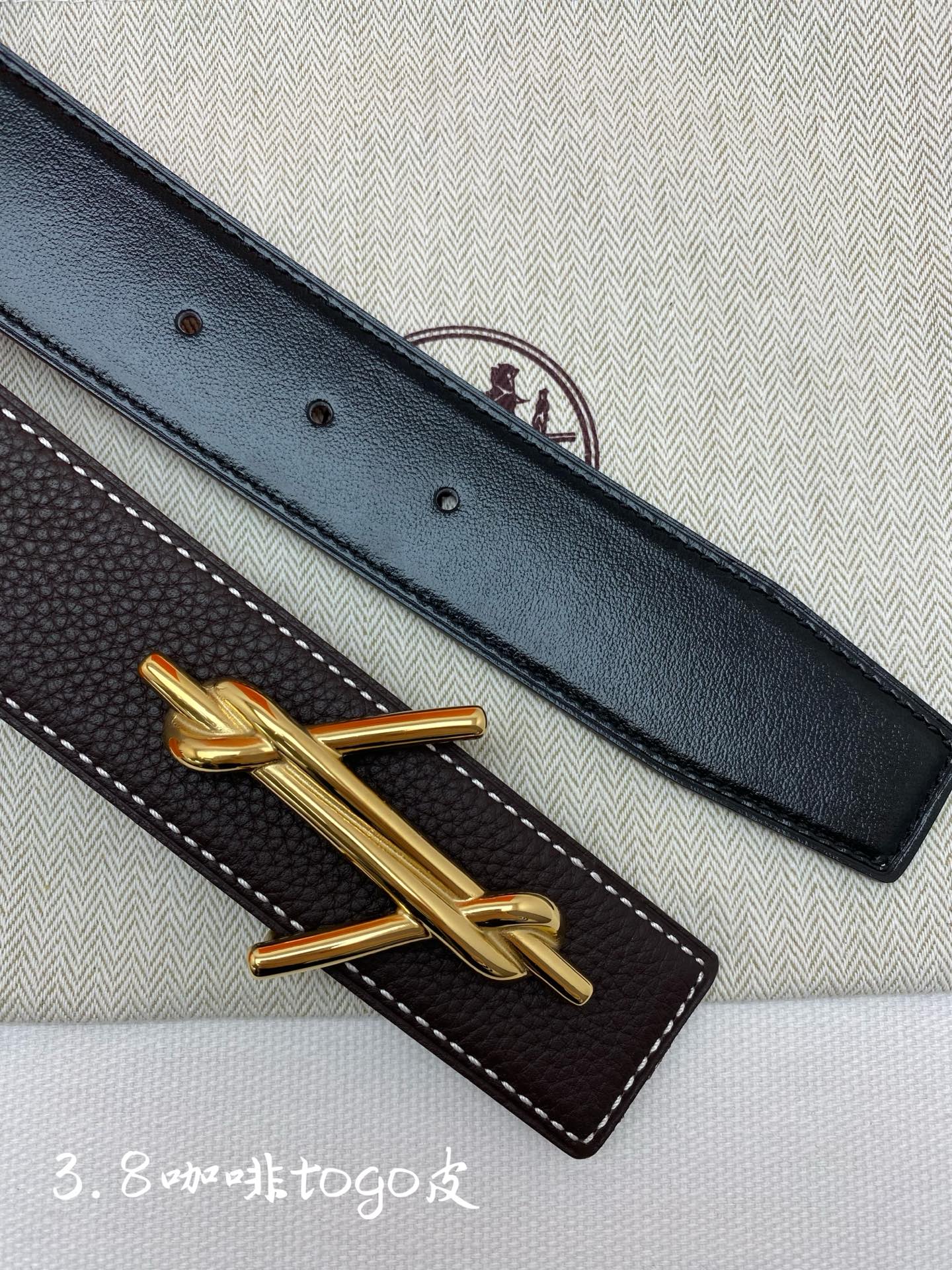 Hermès Basic Belt Cow Leather 38mm-s-m-l