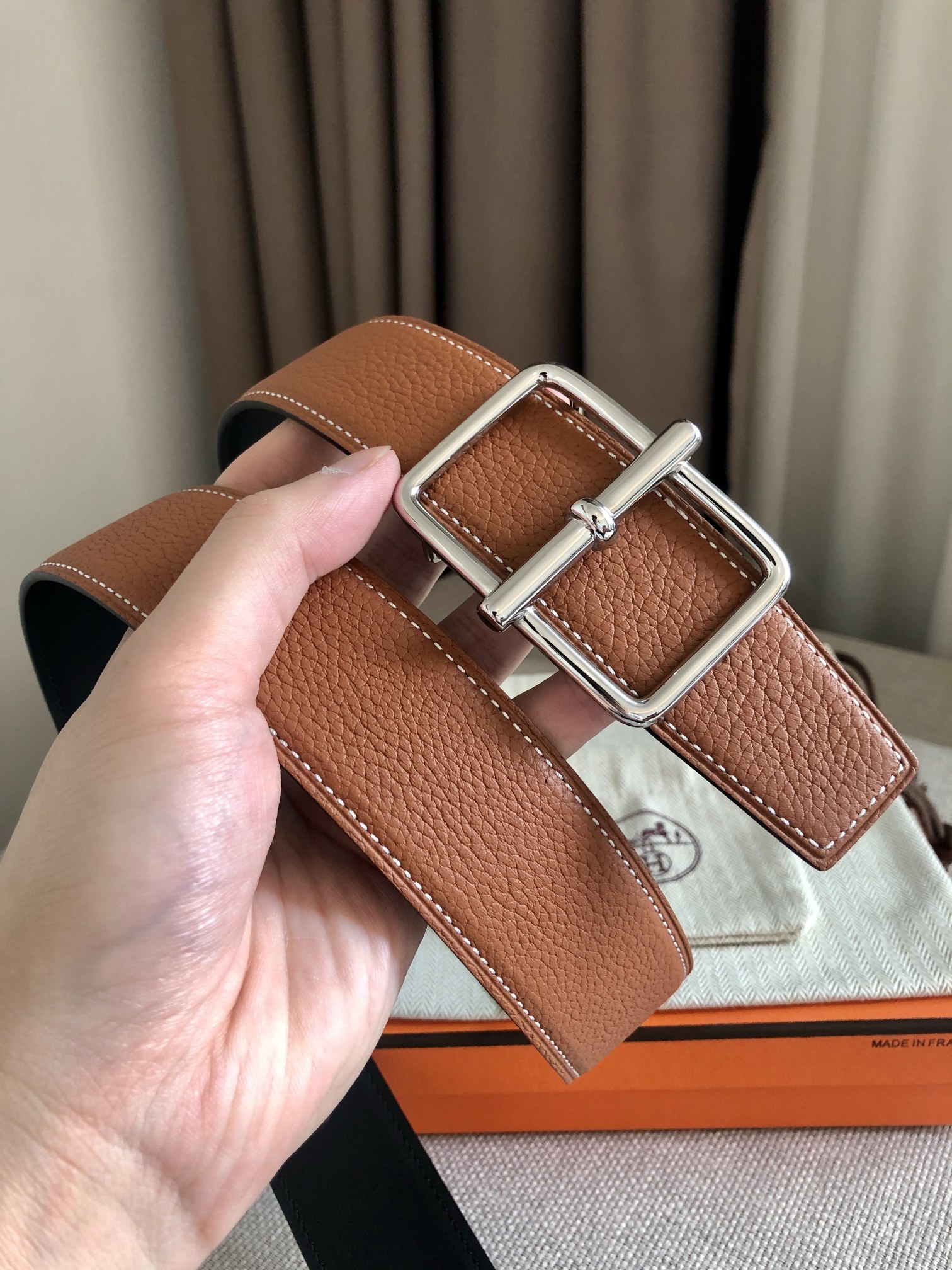 Hermès Leather Belt 38mm-s-m-l