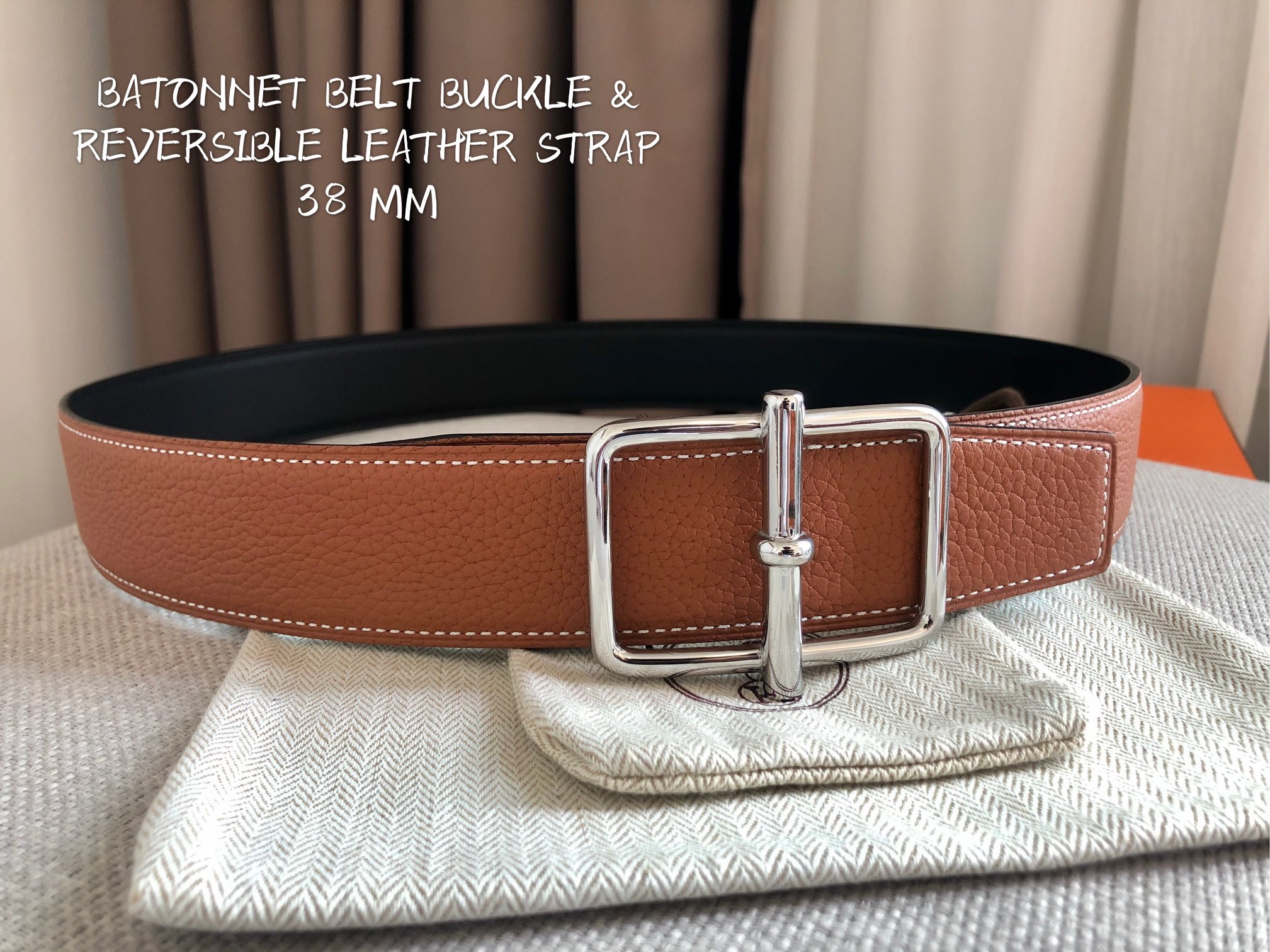 Hermès Leather Belt 38mm-s-m-l