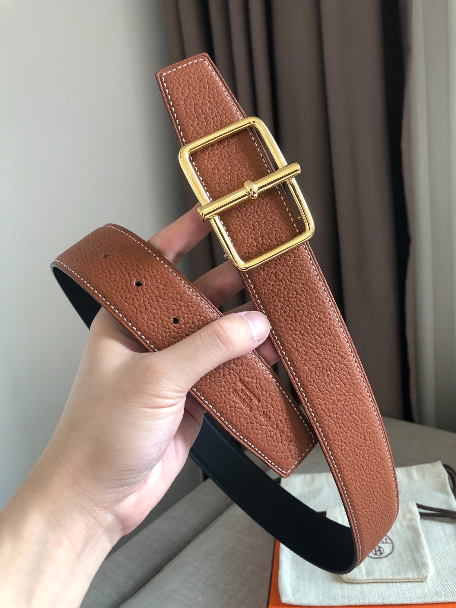 Hermès Leather Belt 38mm-s-m-l