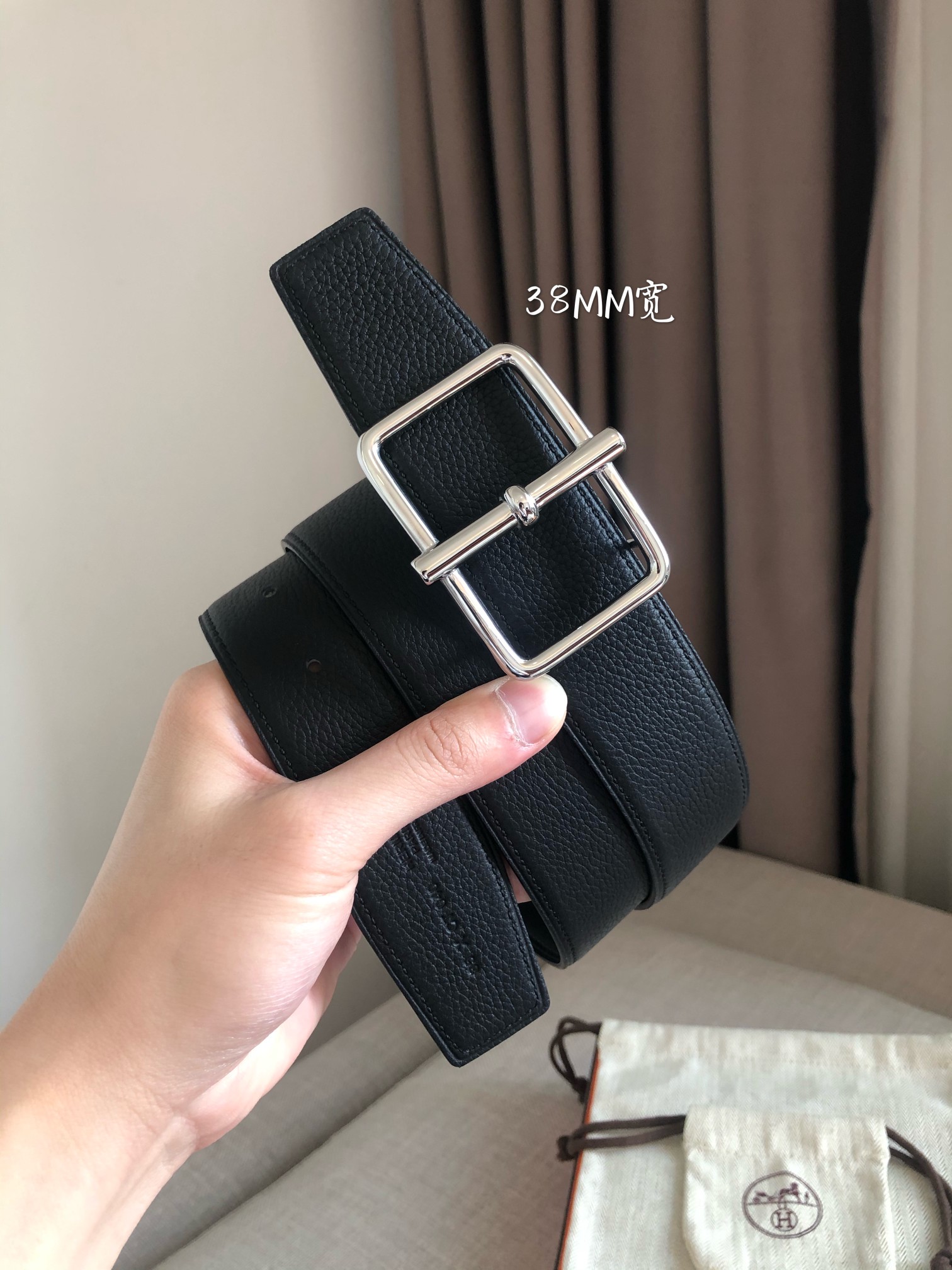 Hermès Leather Belt 38mm-s-m-l