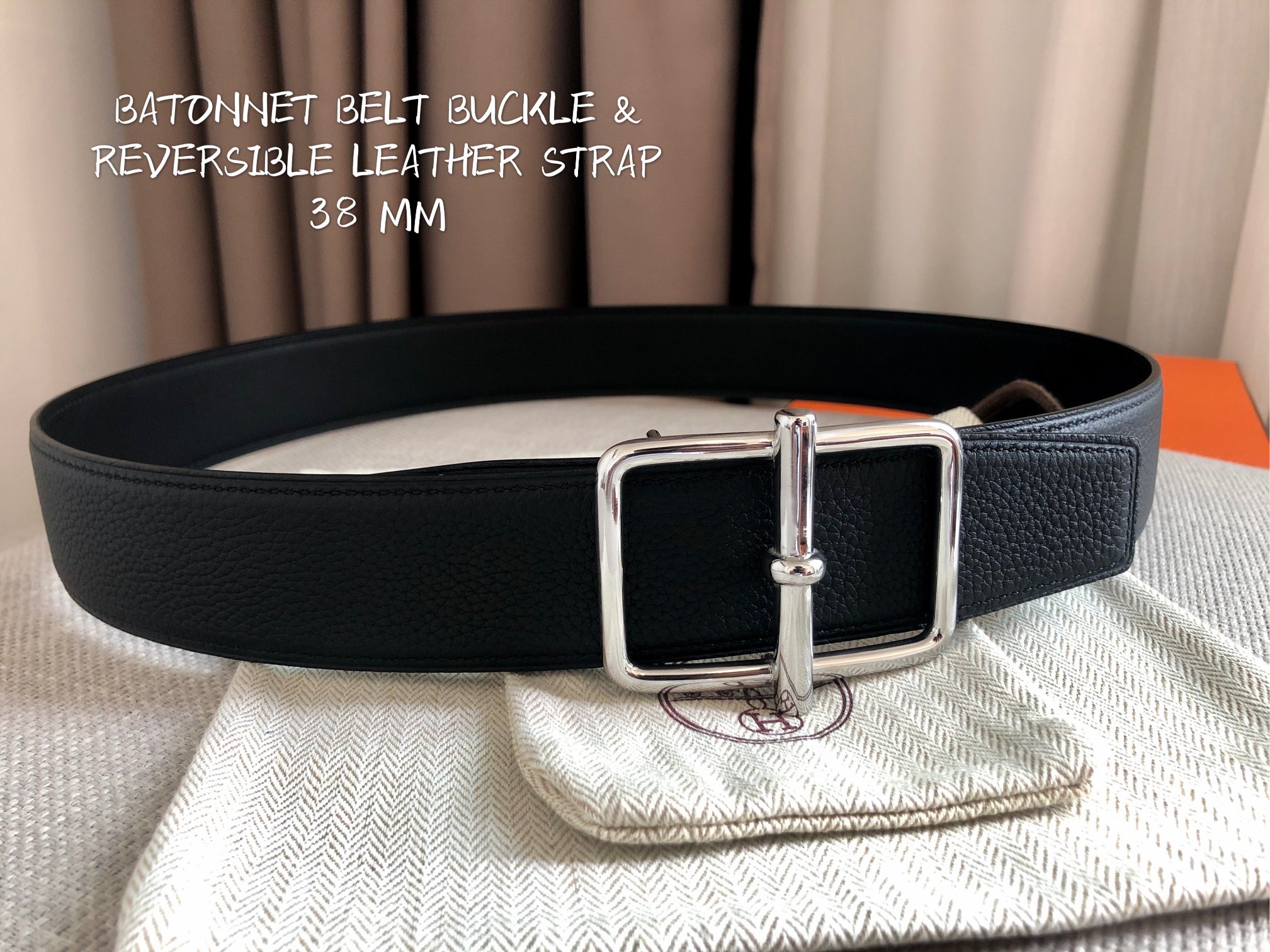Hermès Leather Belt 38mm-s-m-l