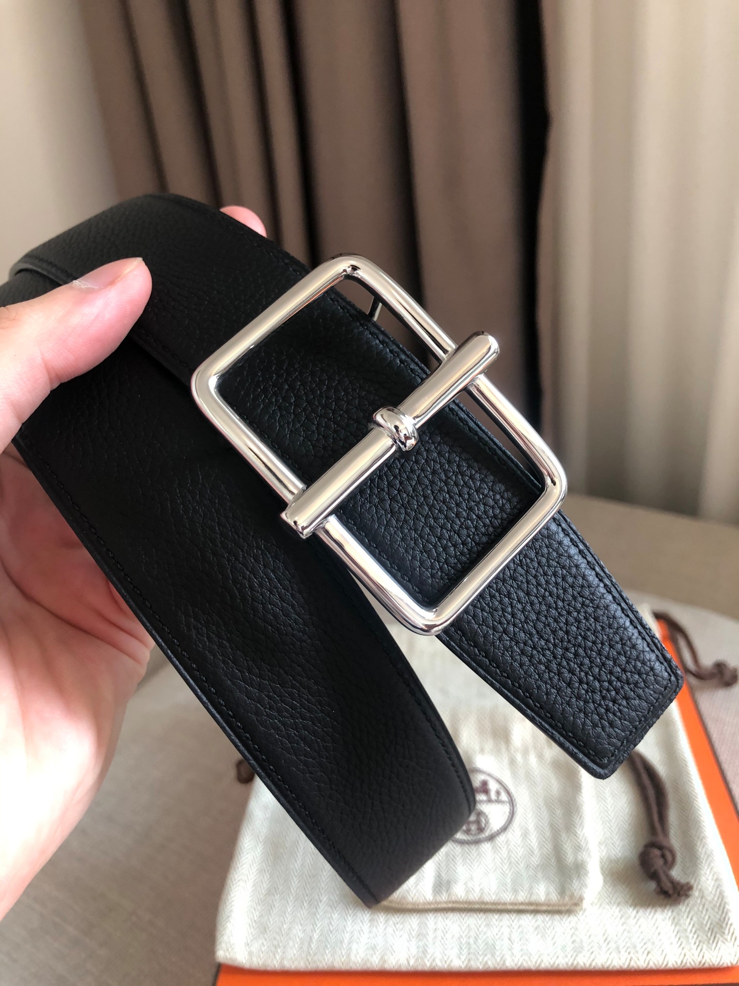 Hermès Leather Belt 38mm-s-m-l