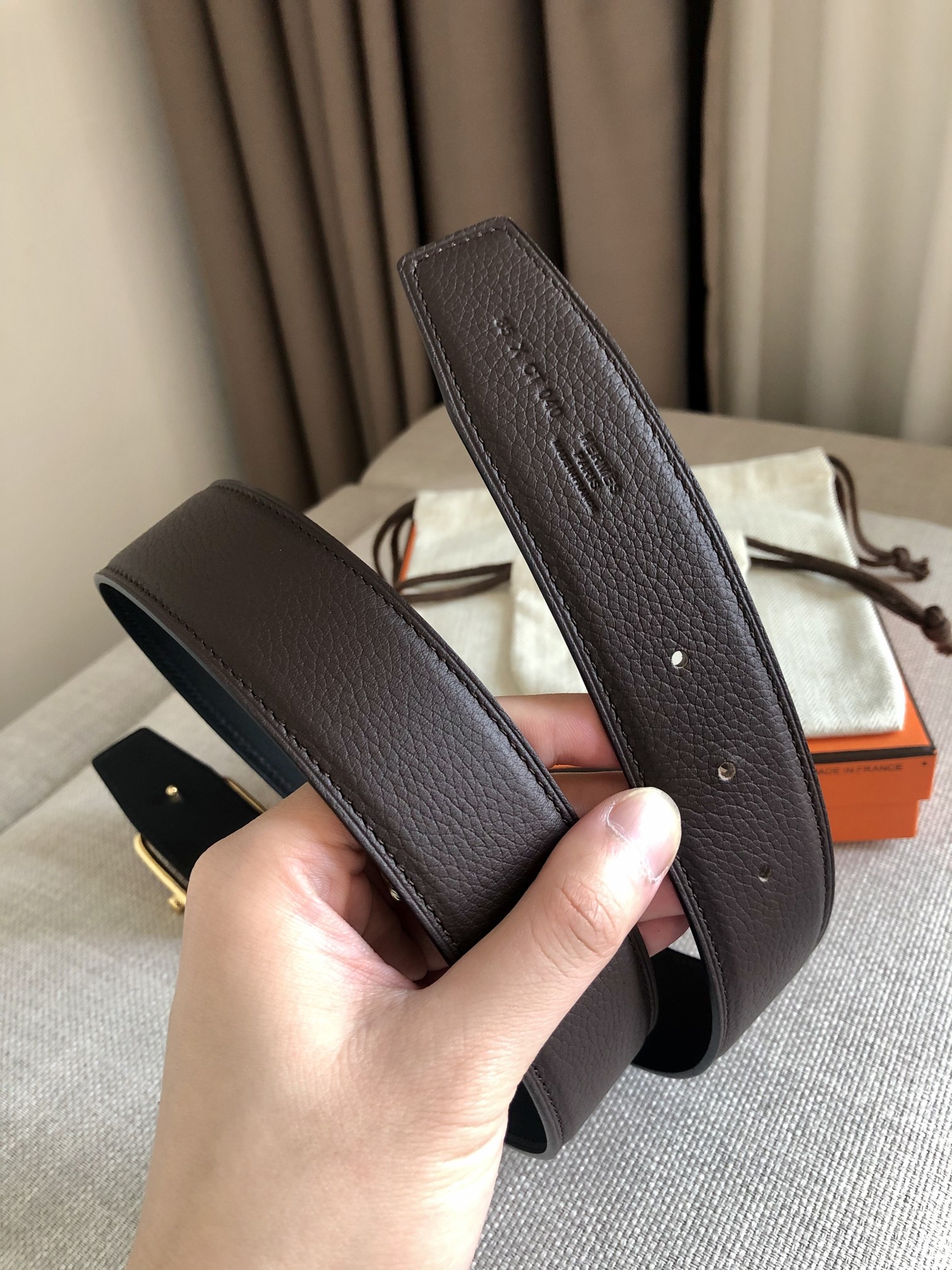 Hermès Leather Belt 38mm-s-m-l