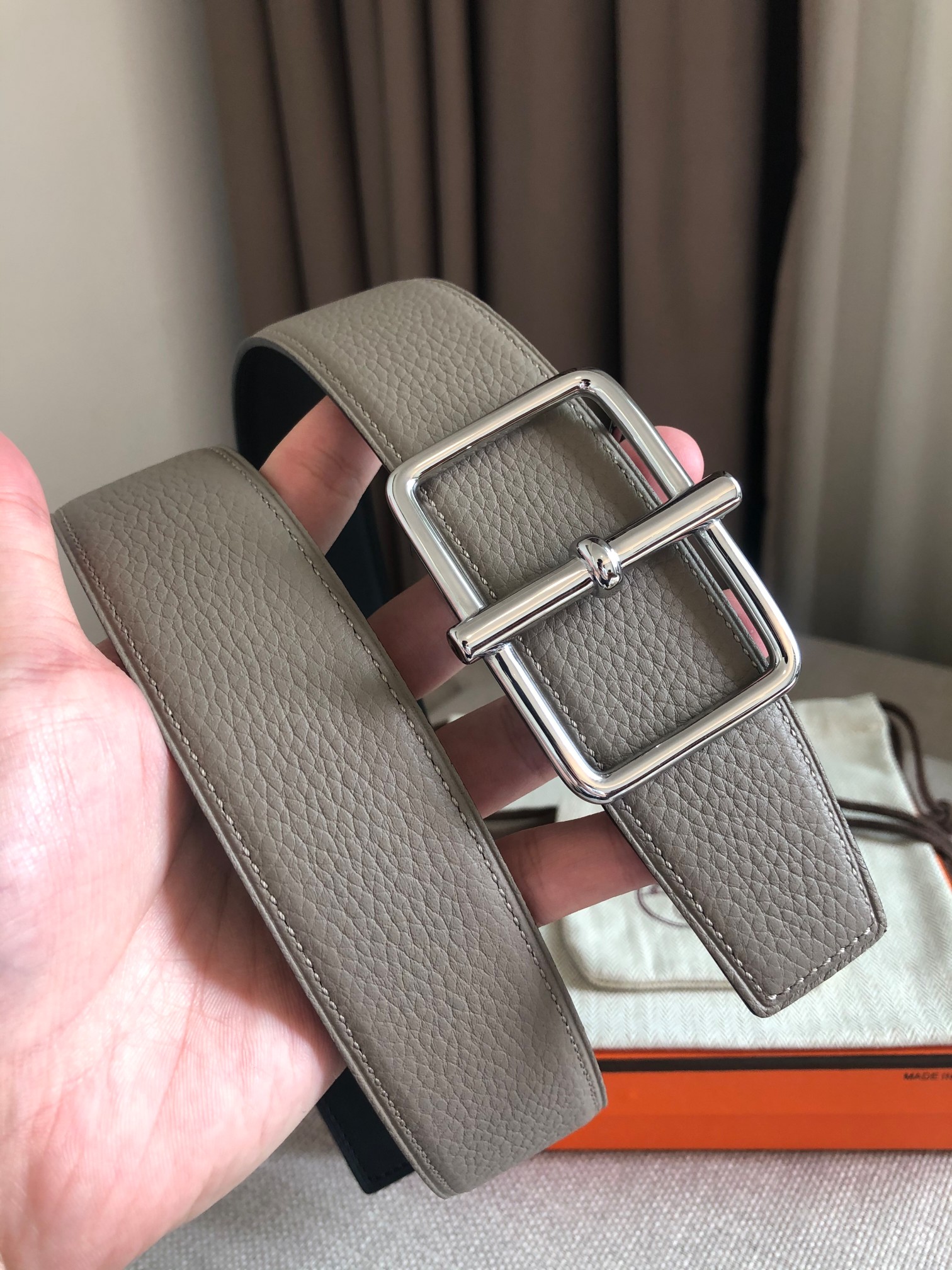 Hermès Leather Belt 38mm-s-m-l