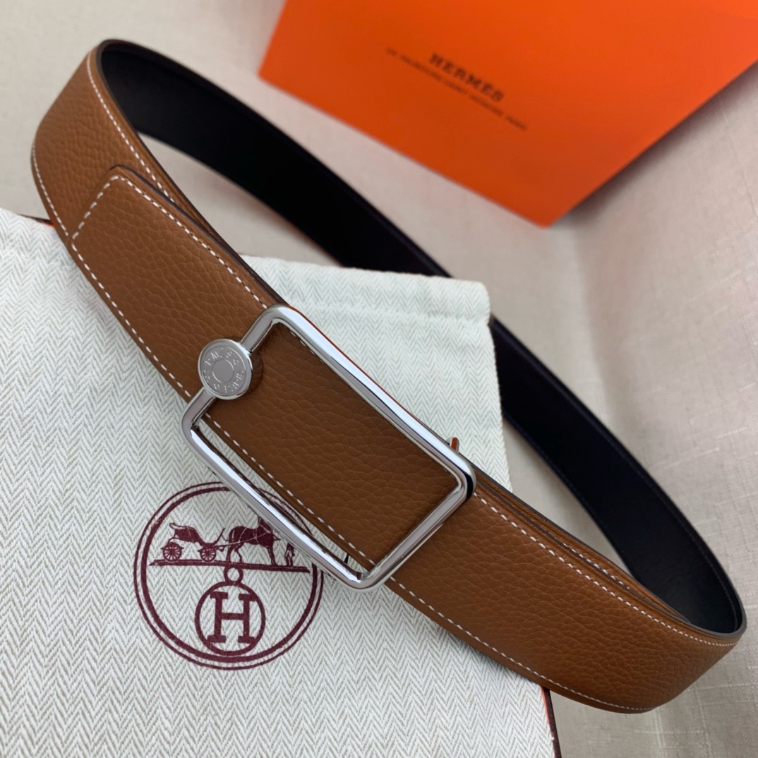 Hermès Basic Belt Top Grain Leather 38cm
