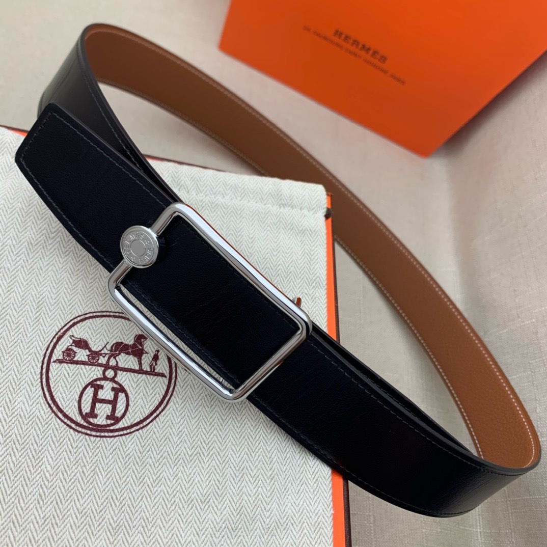 Hermès Basic Belt Top Grain Leather 38cm